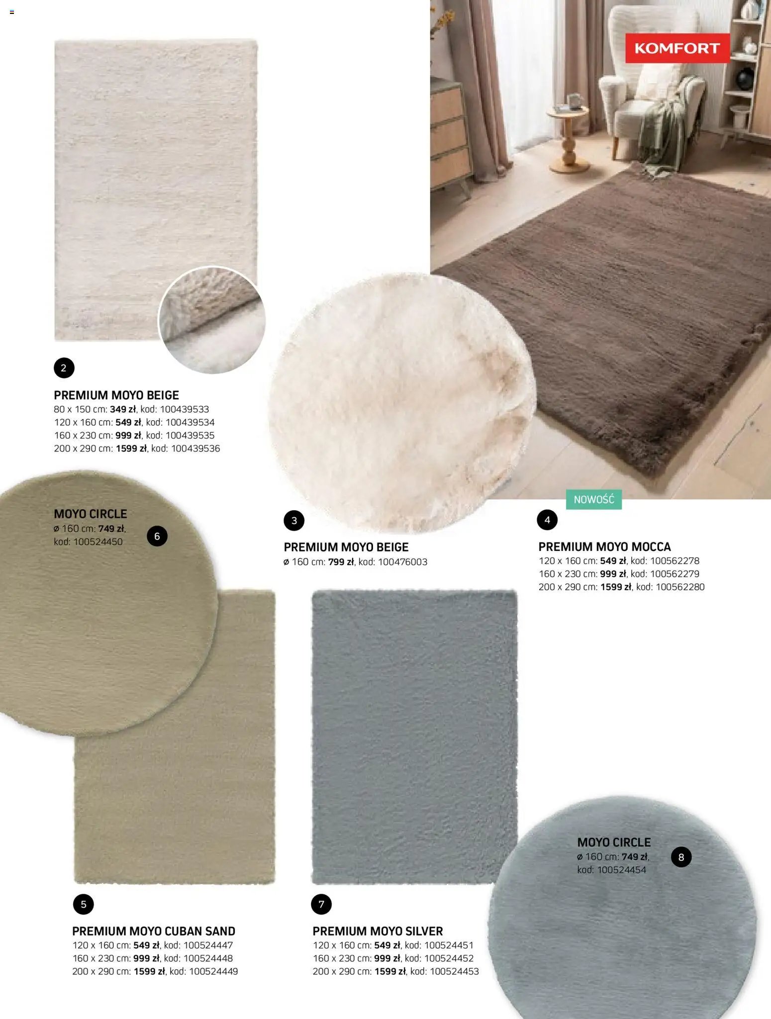 Komfort gazetka - Katalog dywanów