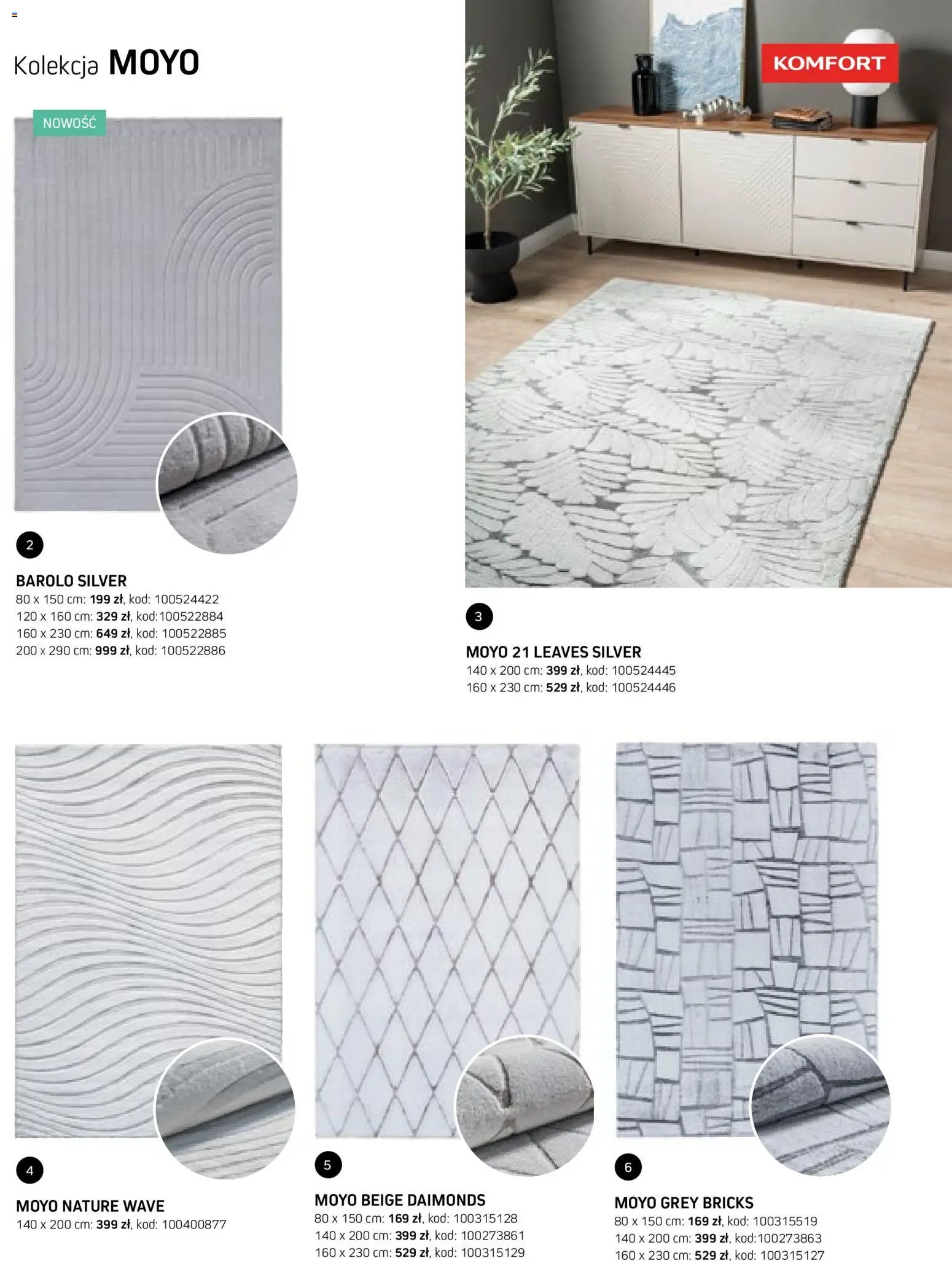 Komfort gazetka - Katalog dywanów