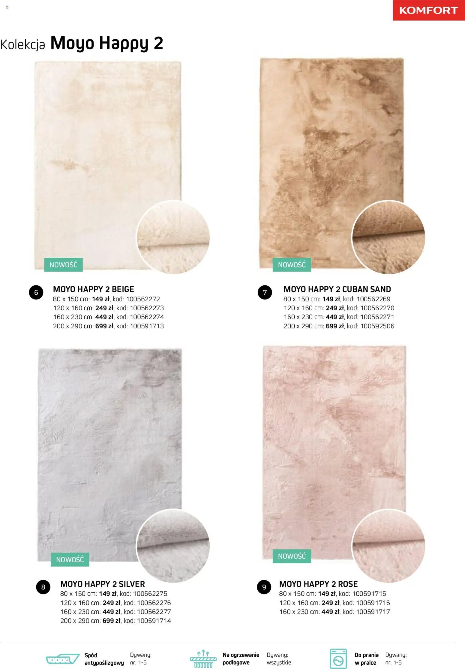 Komfort gazetka - Katalog dywanów