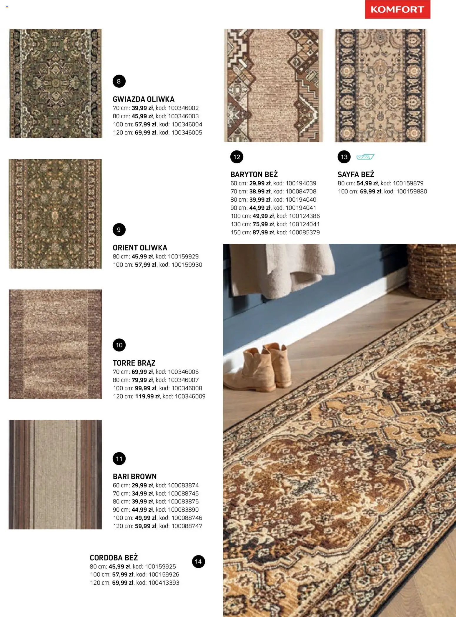 Komfort gazetka - Katalog dywanów