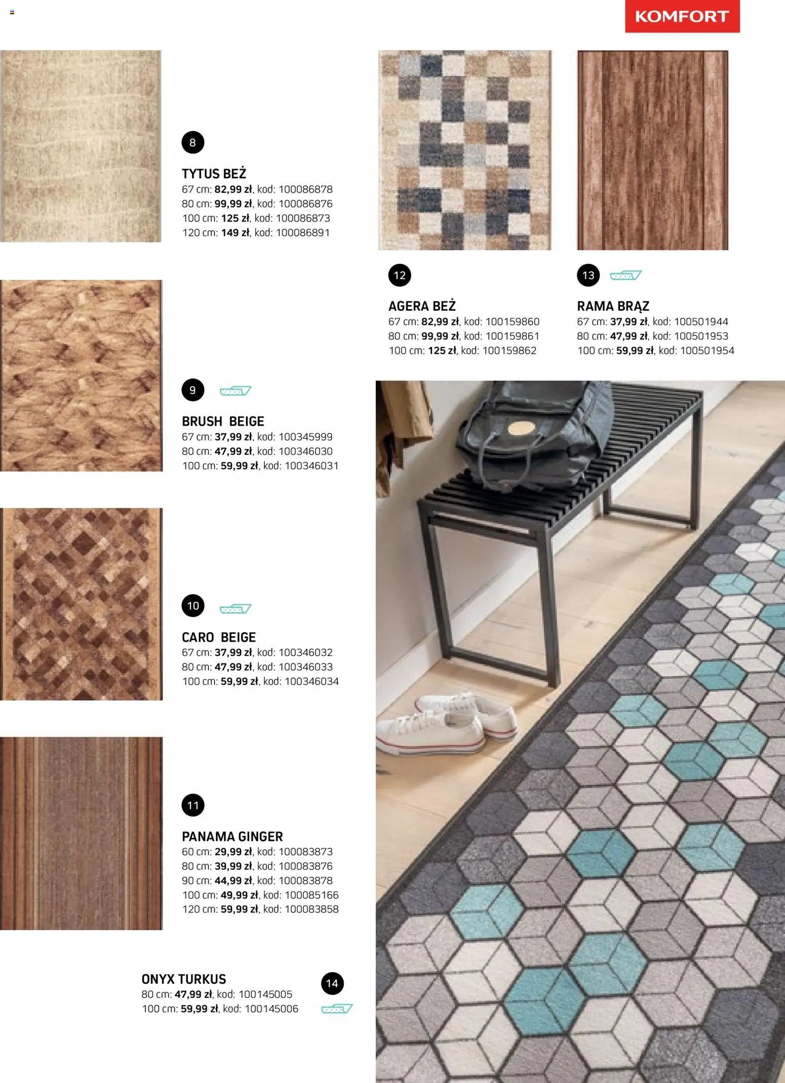 Komfort gazetka - Katalog dywanów
