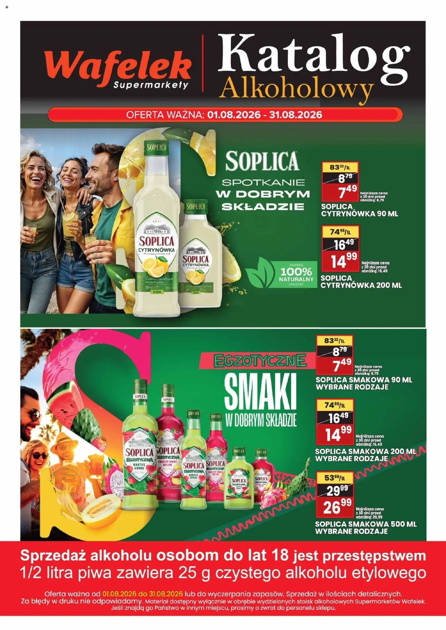Wafelek gazetka alkoholowa