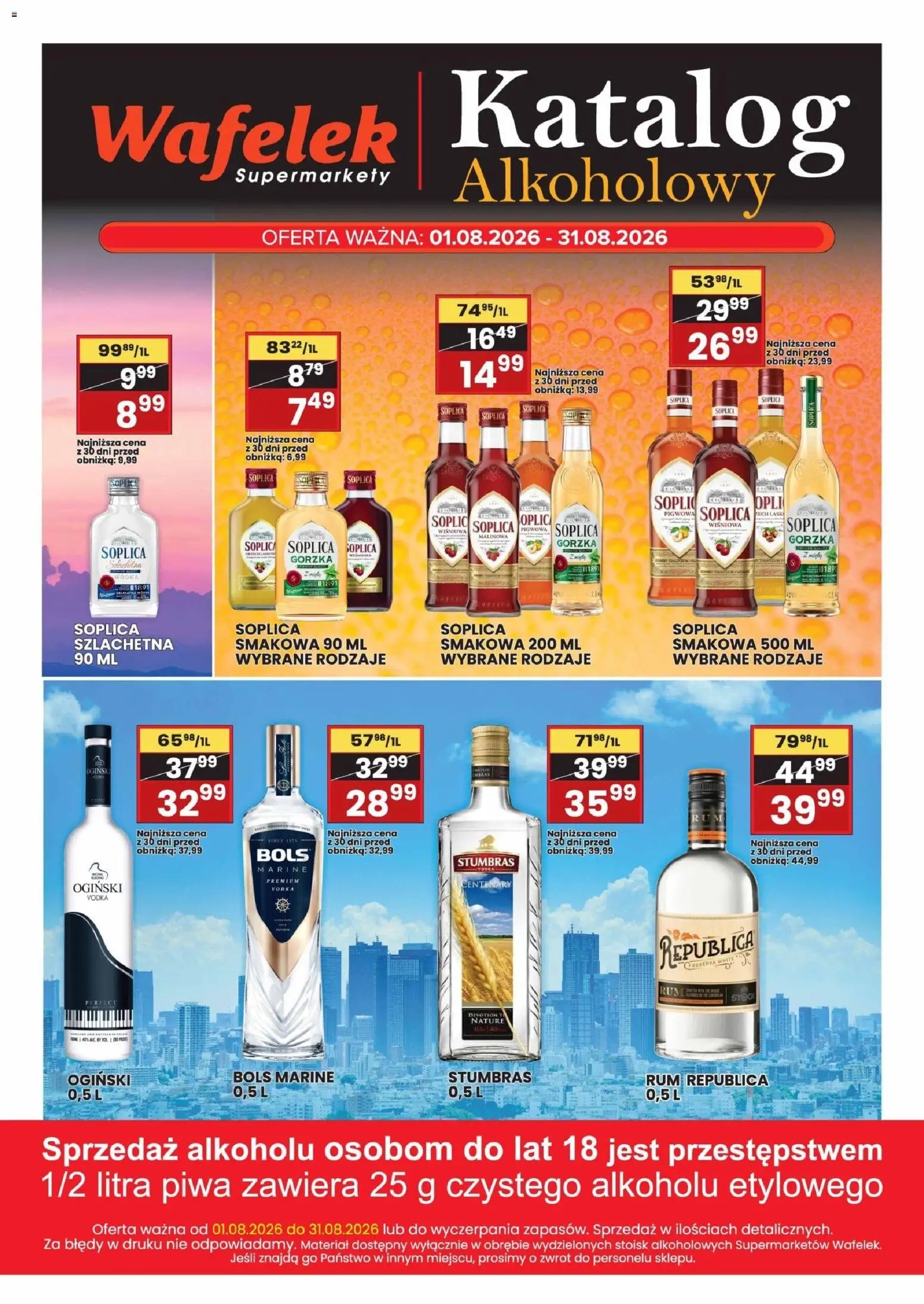 Wafelek gazetka alkoholowa