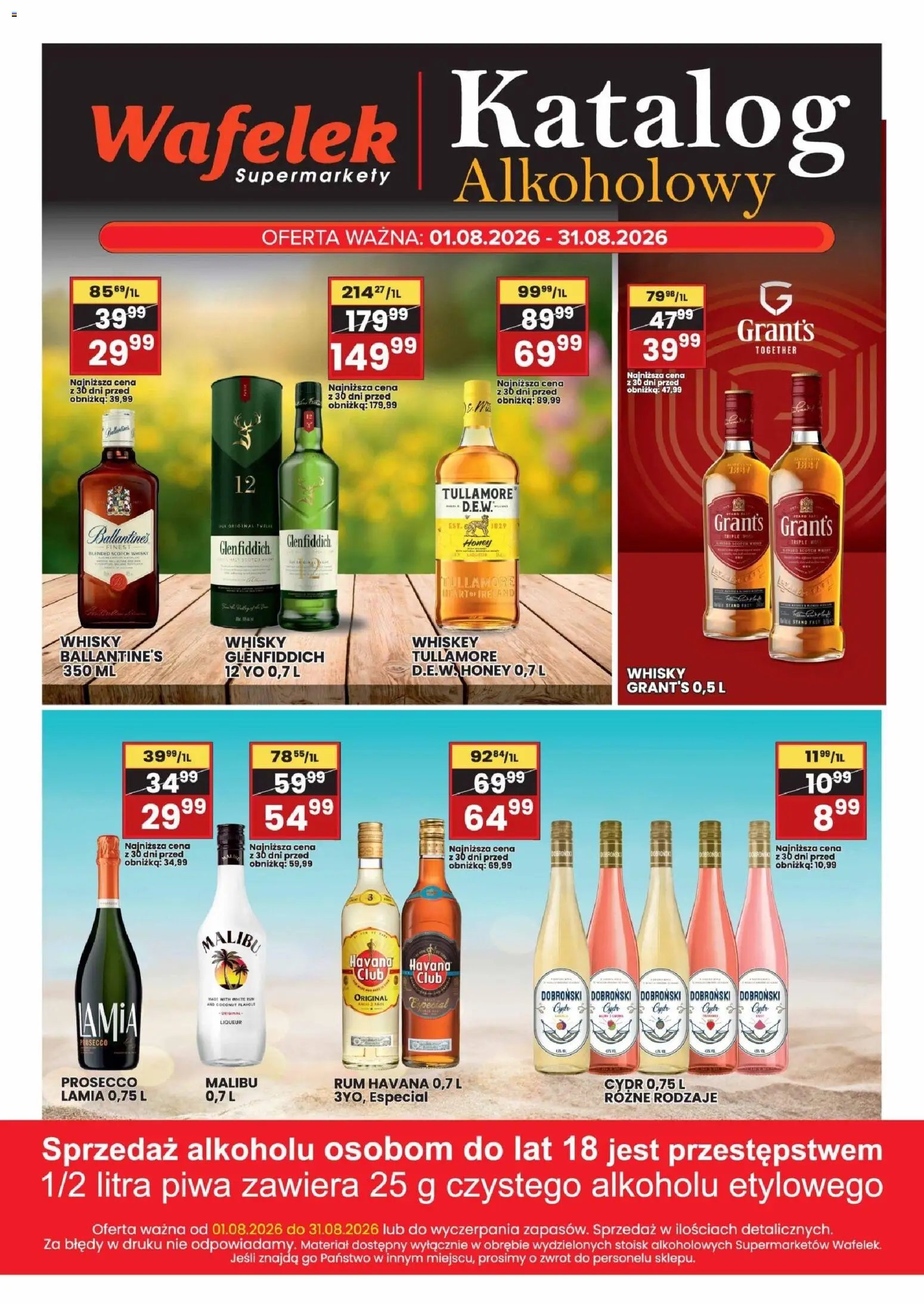 Wafelek gazetka alkoholowa
