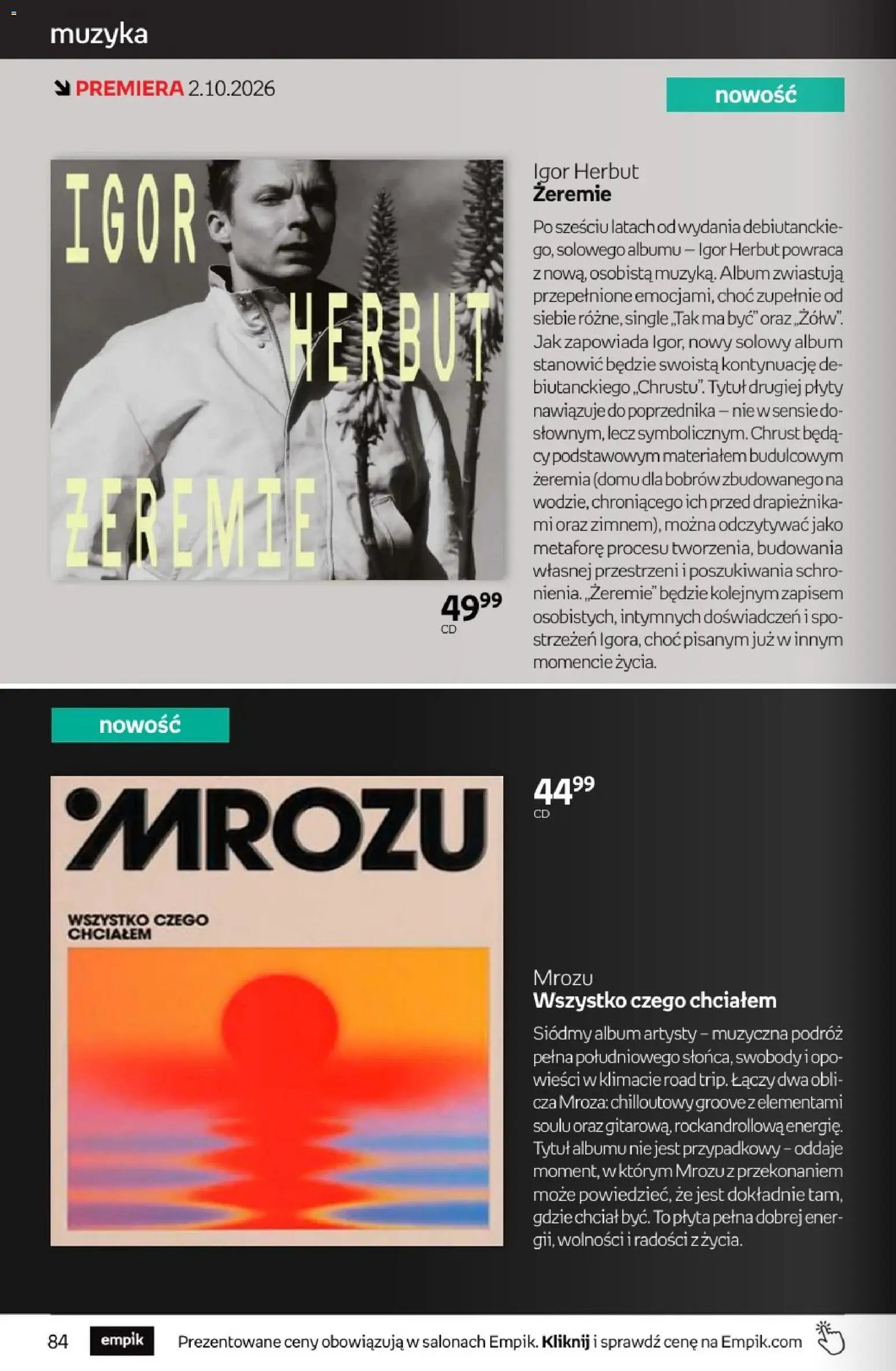 Empik promocje - Tom kultury Muzyka