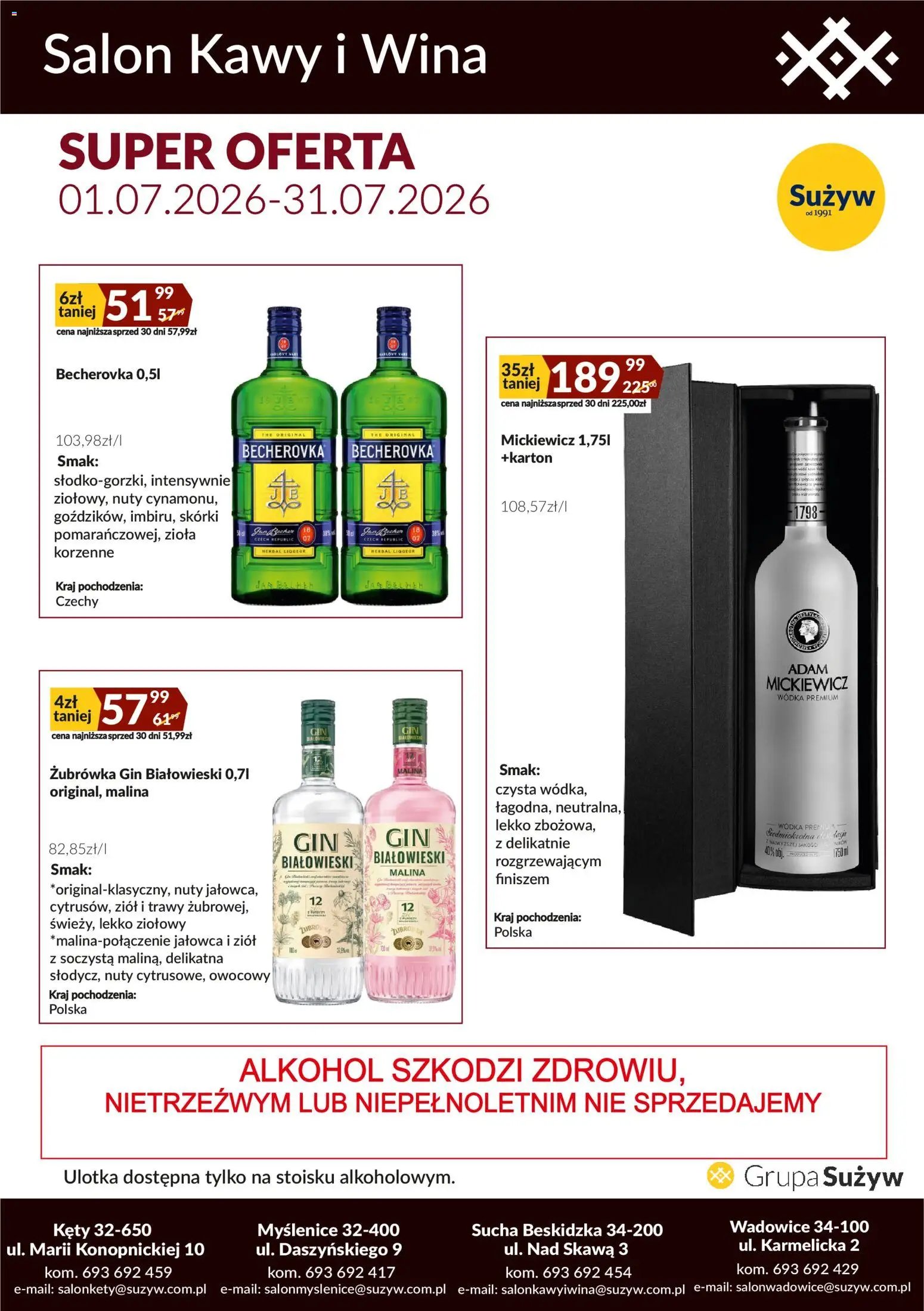 Sużyw gazetka - Salon kawy i wina