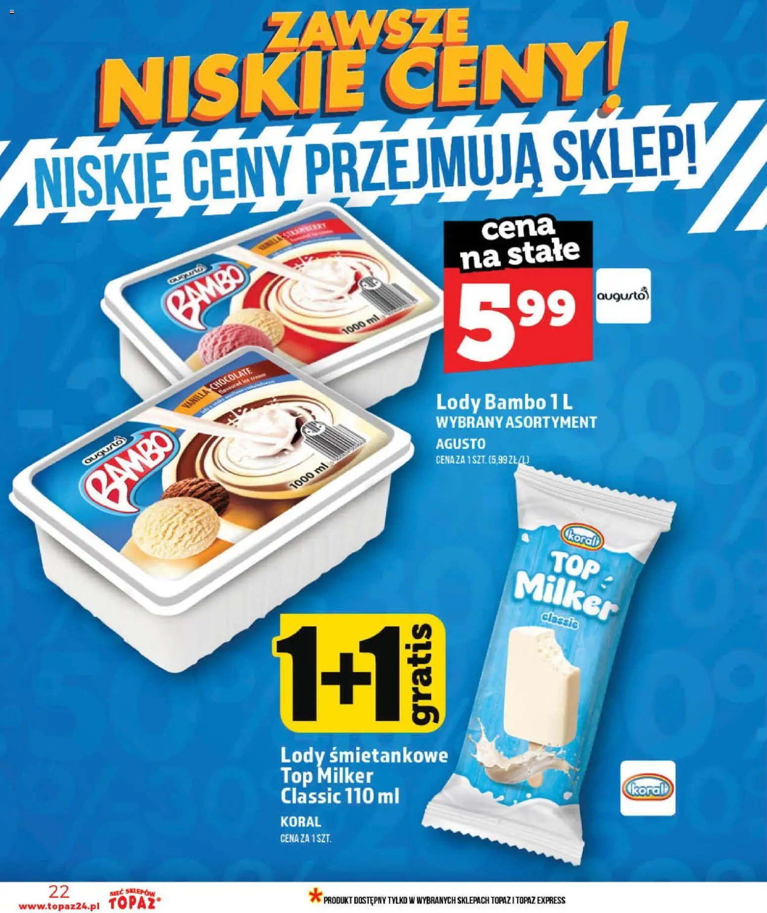 Topaz gazetka - Ceny małe na stałe