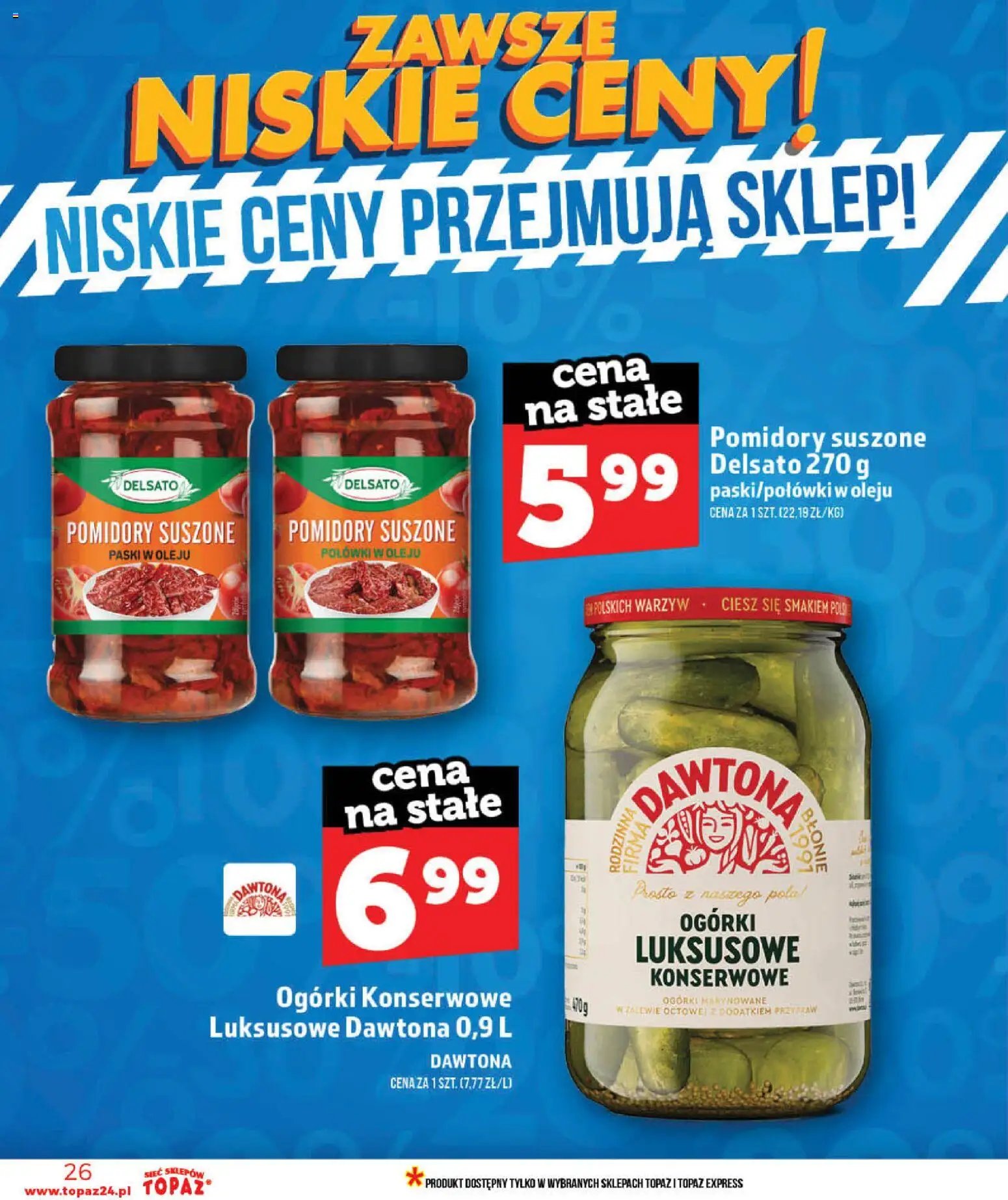 Topaz gazetka - Ceny małe na stałe