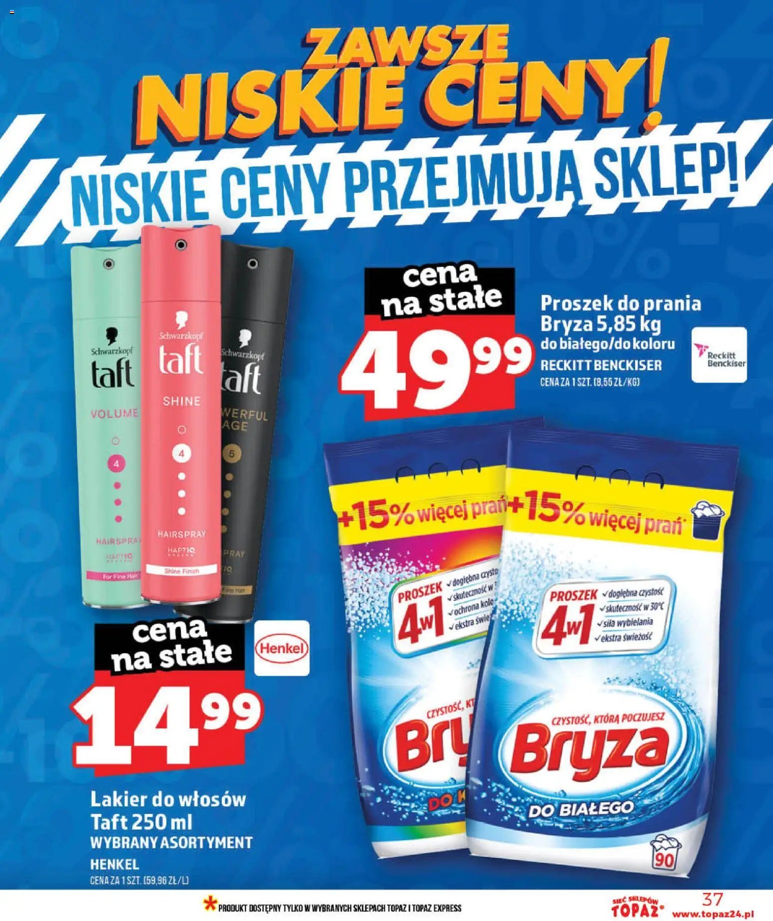 Topaz gazetka - Ceny małe na stałe