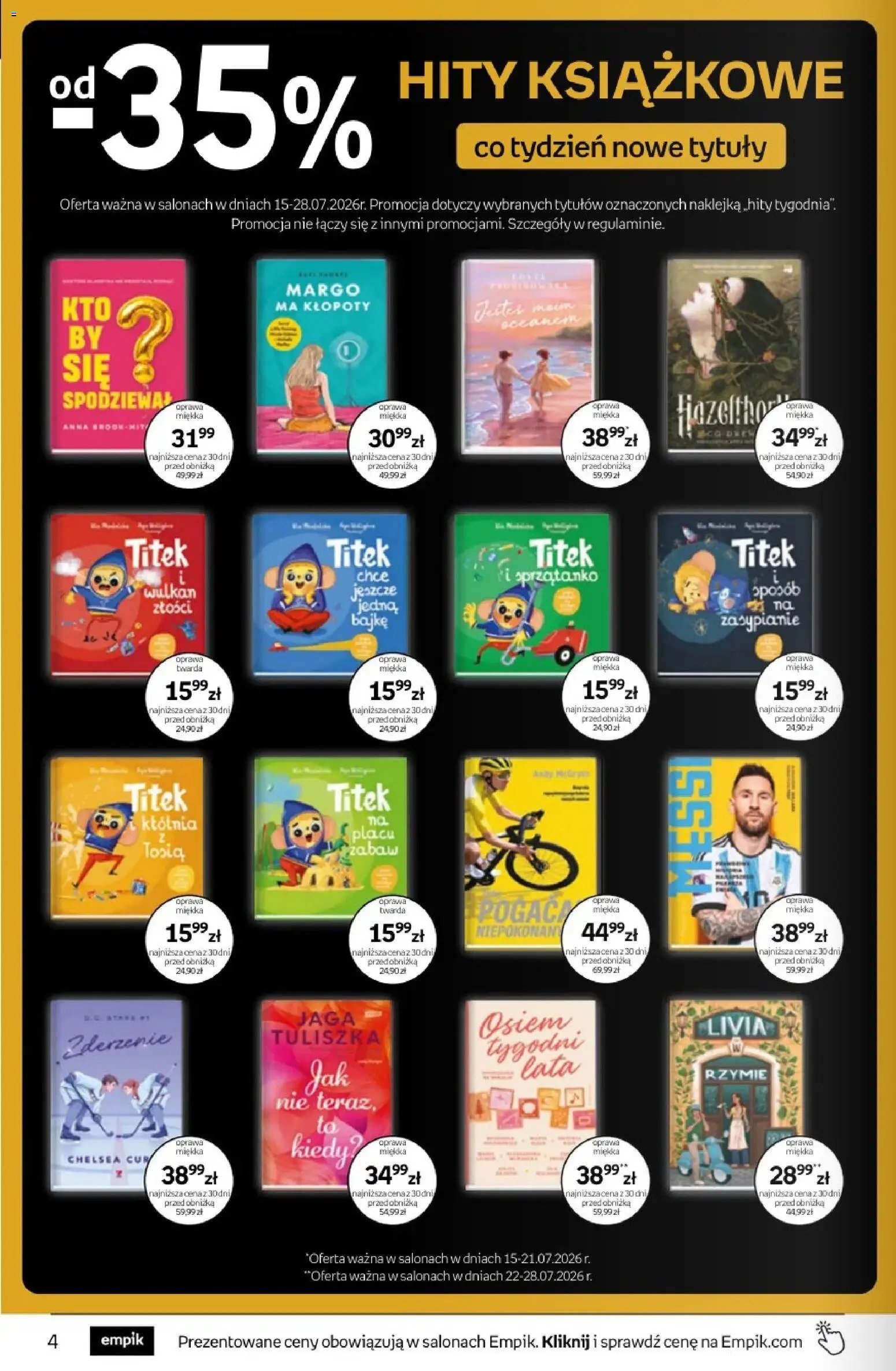 Empik promocje - Tom kultury Książki