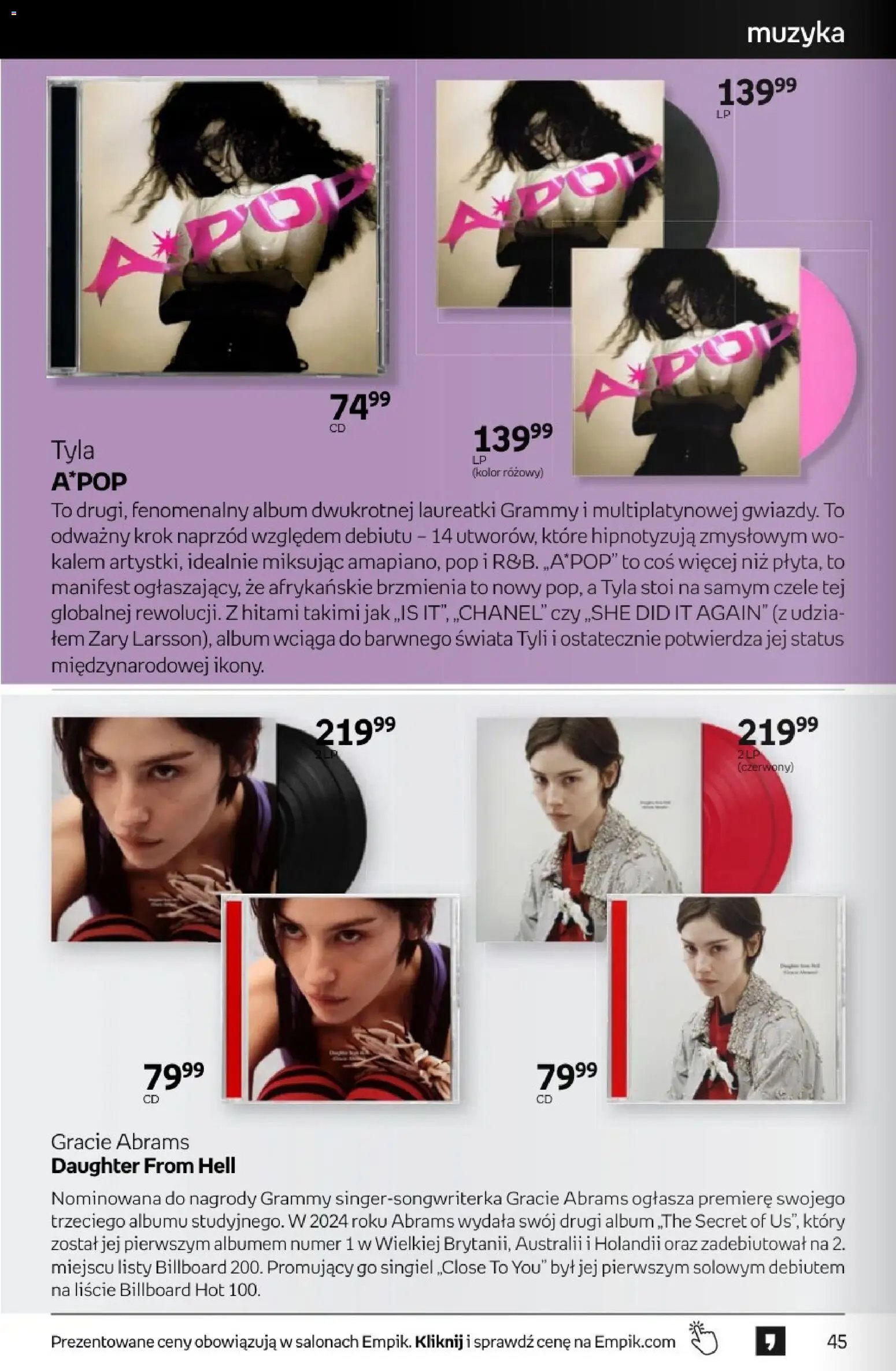 Empik promocje - Tom kultury Muzyka