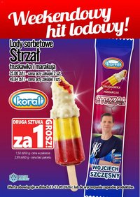 Prim Market promocja - Lody Strzał (Wojciech Szczesny) Koral