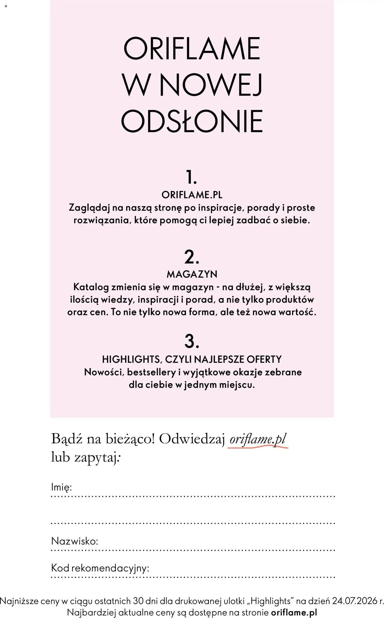 Oriflame Katalog Highlights 15