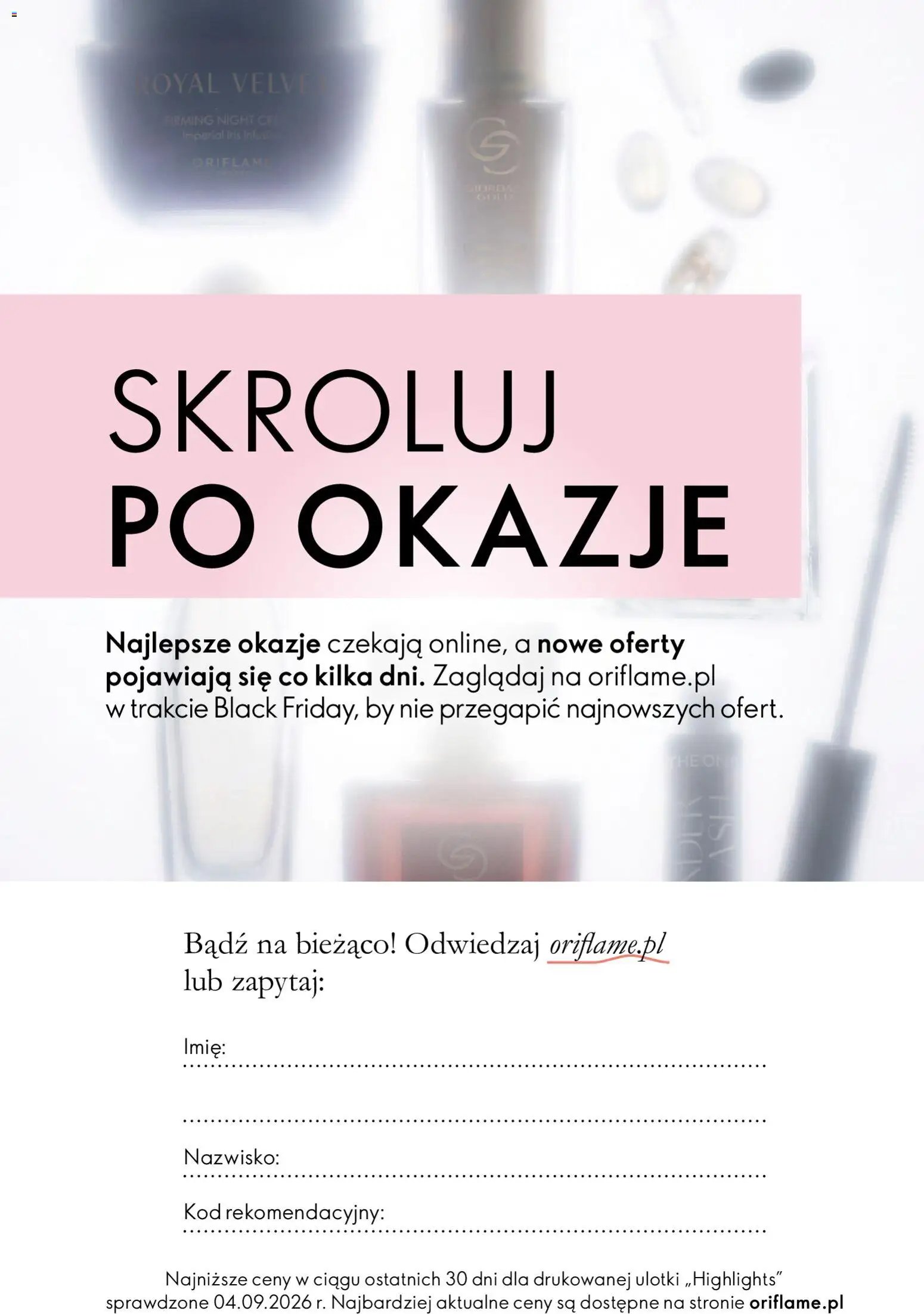 Oriflame Black Friday