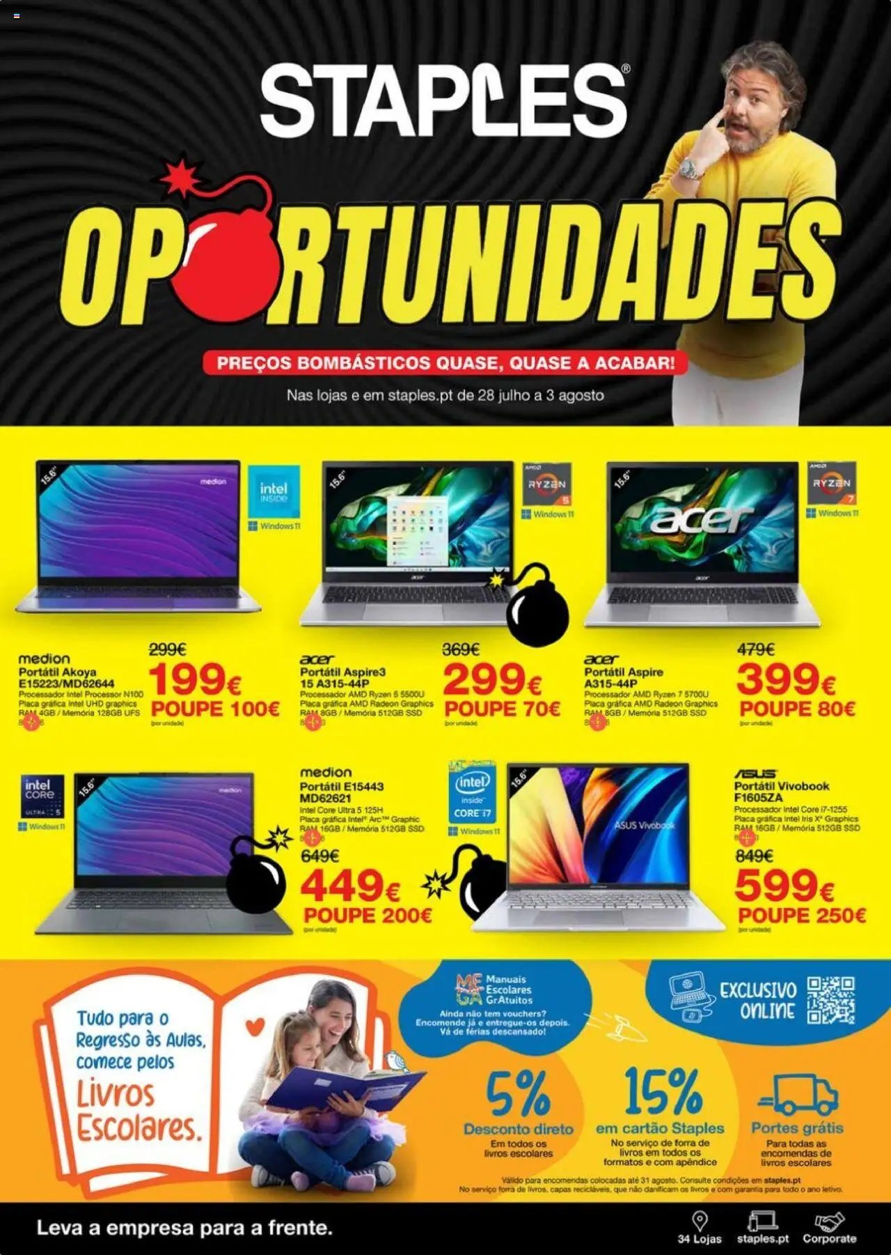 Staples folheto (2025-07-28 - 2025-08-03) | 1