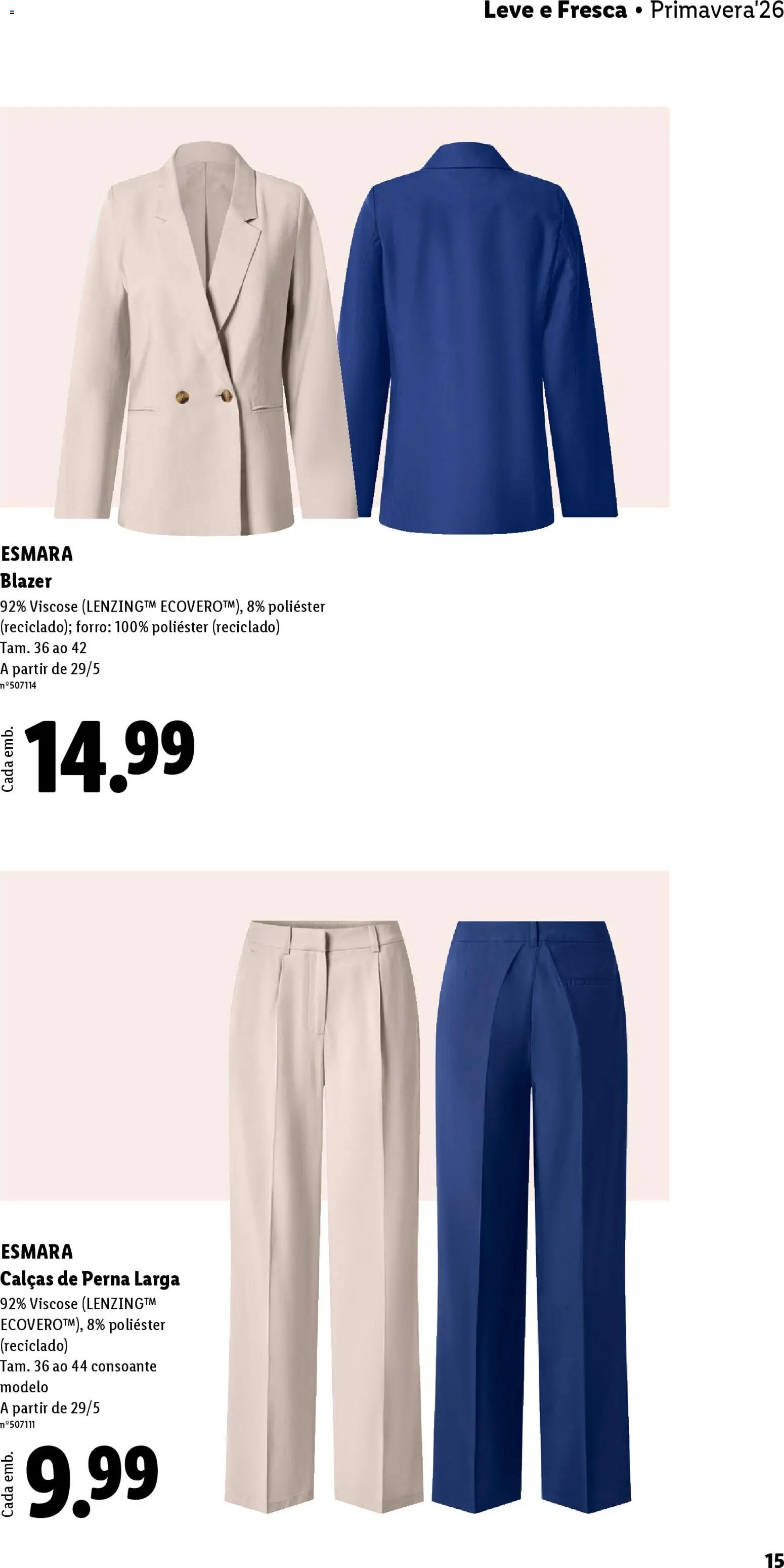 Lidl folheto Esmara (2026-04-20 - 2026-06-07) | 15