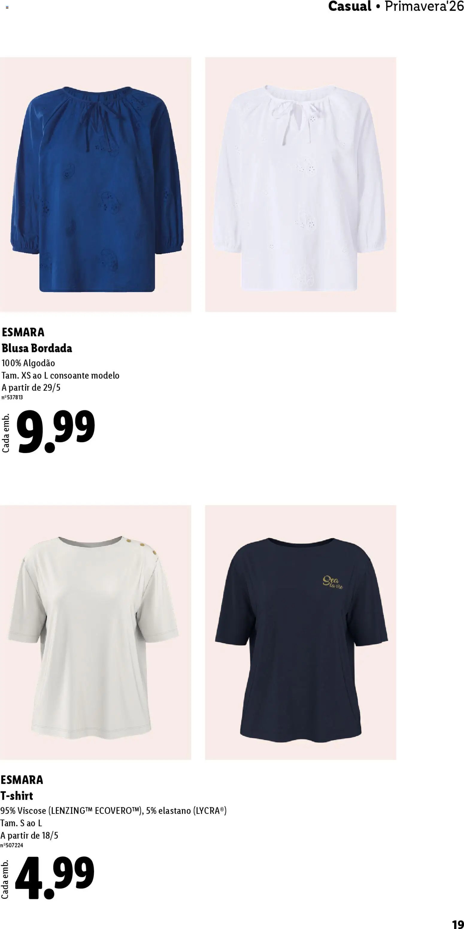 Lidl folheto Esmara (2026-04-20 - 2026-06-07) | 19