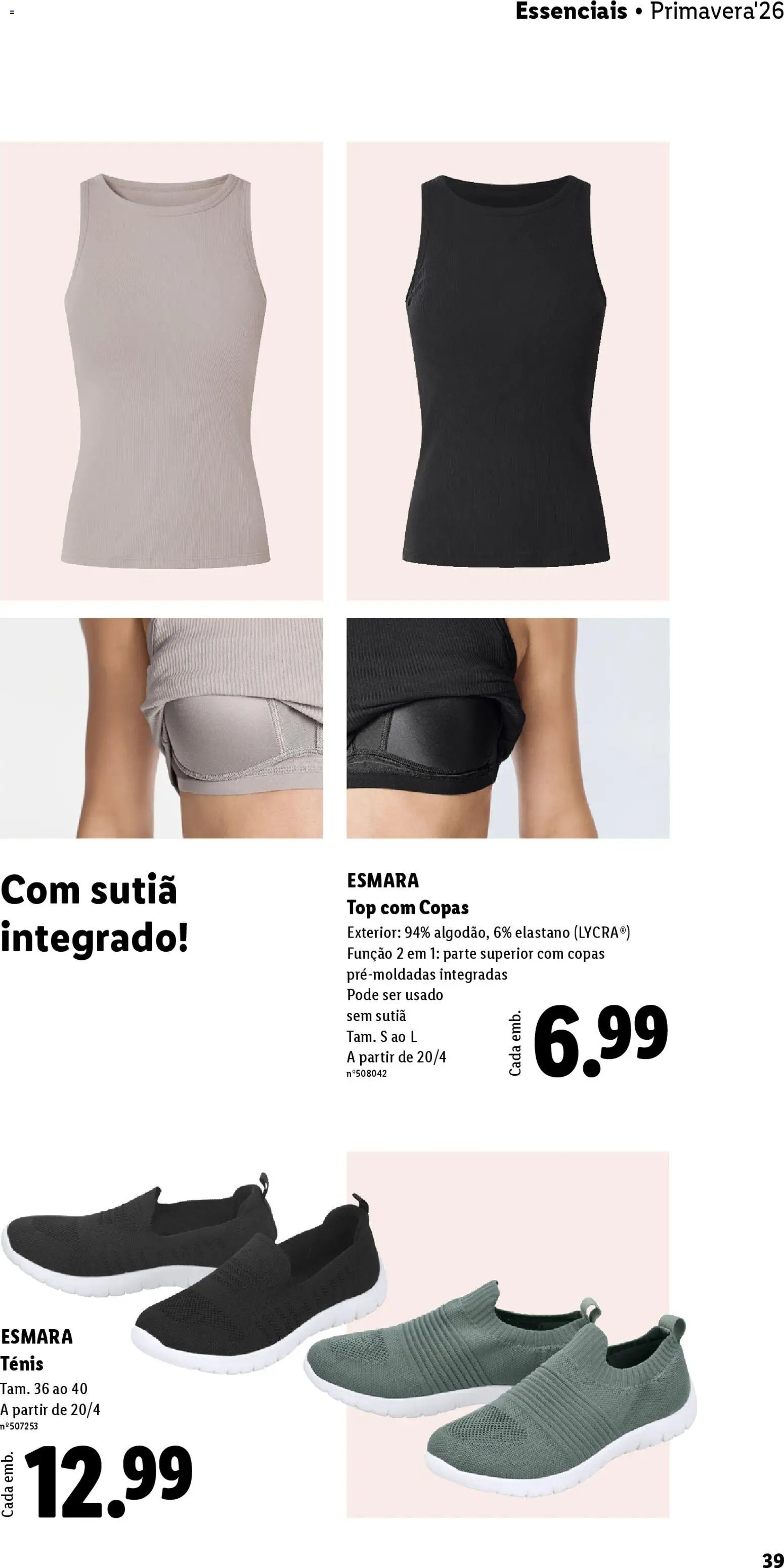Lidl folheto Esmara (2026-04-20 - 2026-06-07) | 39