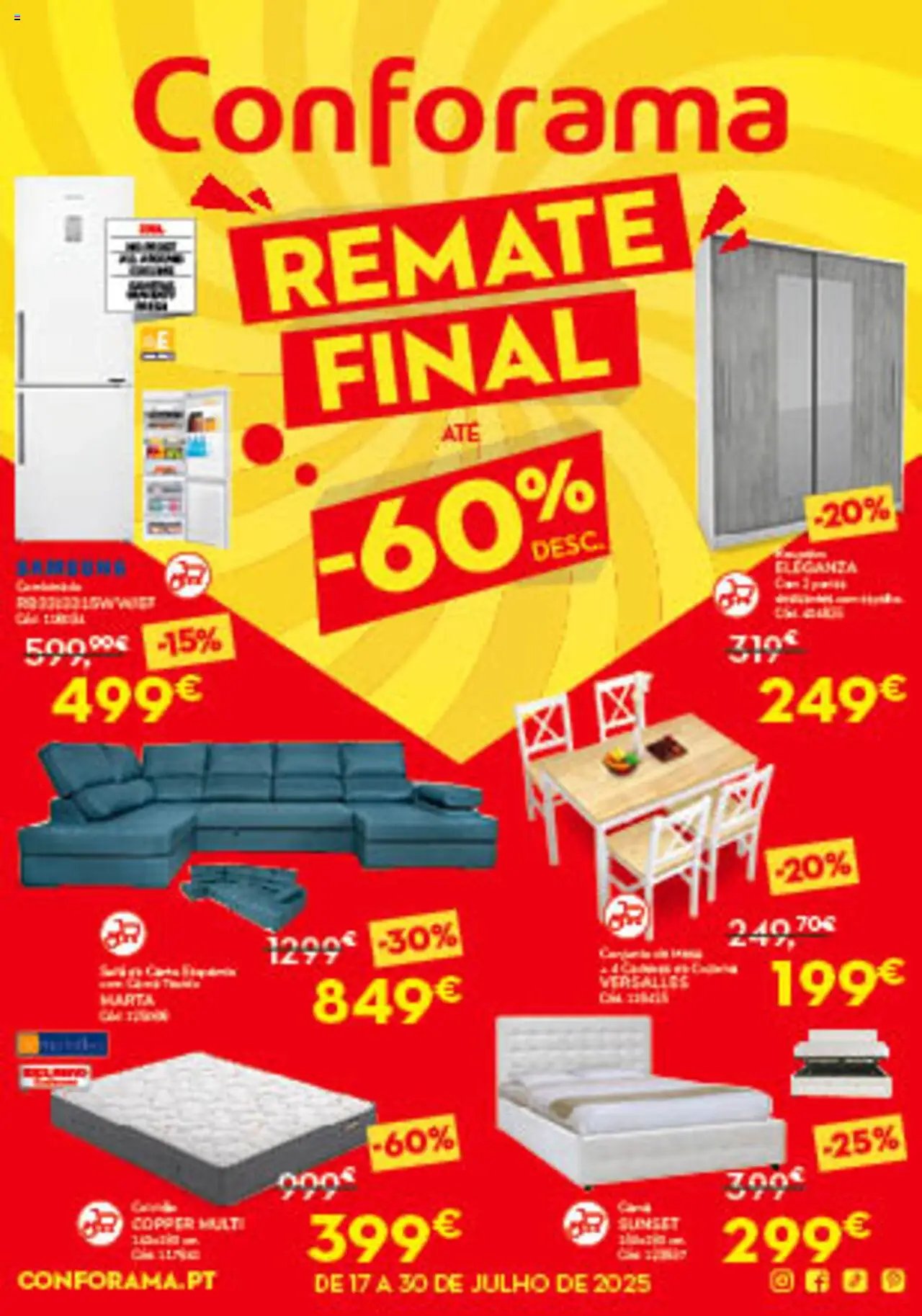 Conforama folheto (2025-07-17 - 2025-07-30) | 1