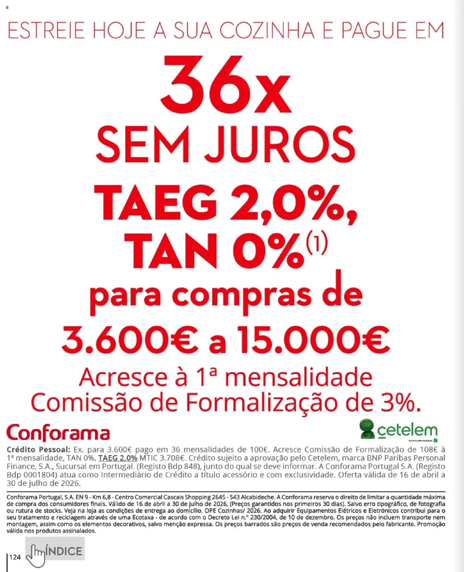 Conforama folheto (2026-04-16 - 2026-07-30) | 124