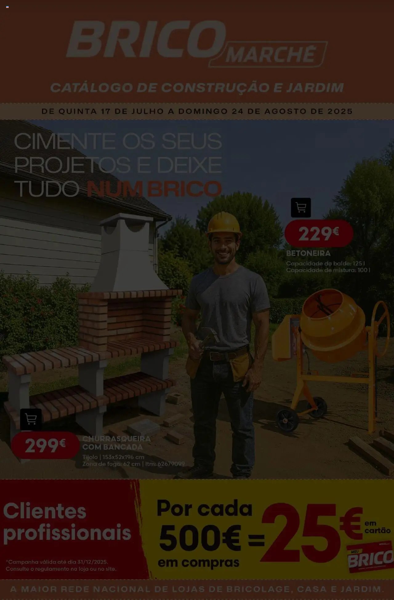 BricoMarché - Catálogo de Construção e Jardim (2025-07-17 - 2025-08-24)