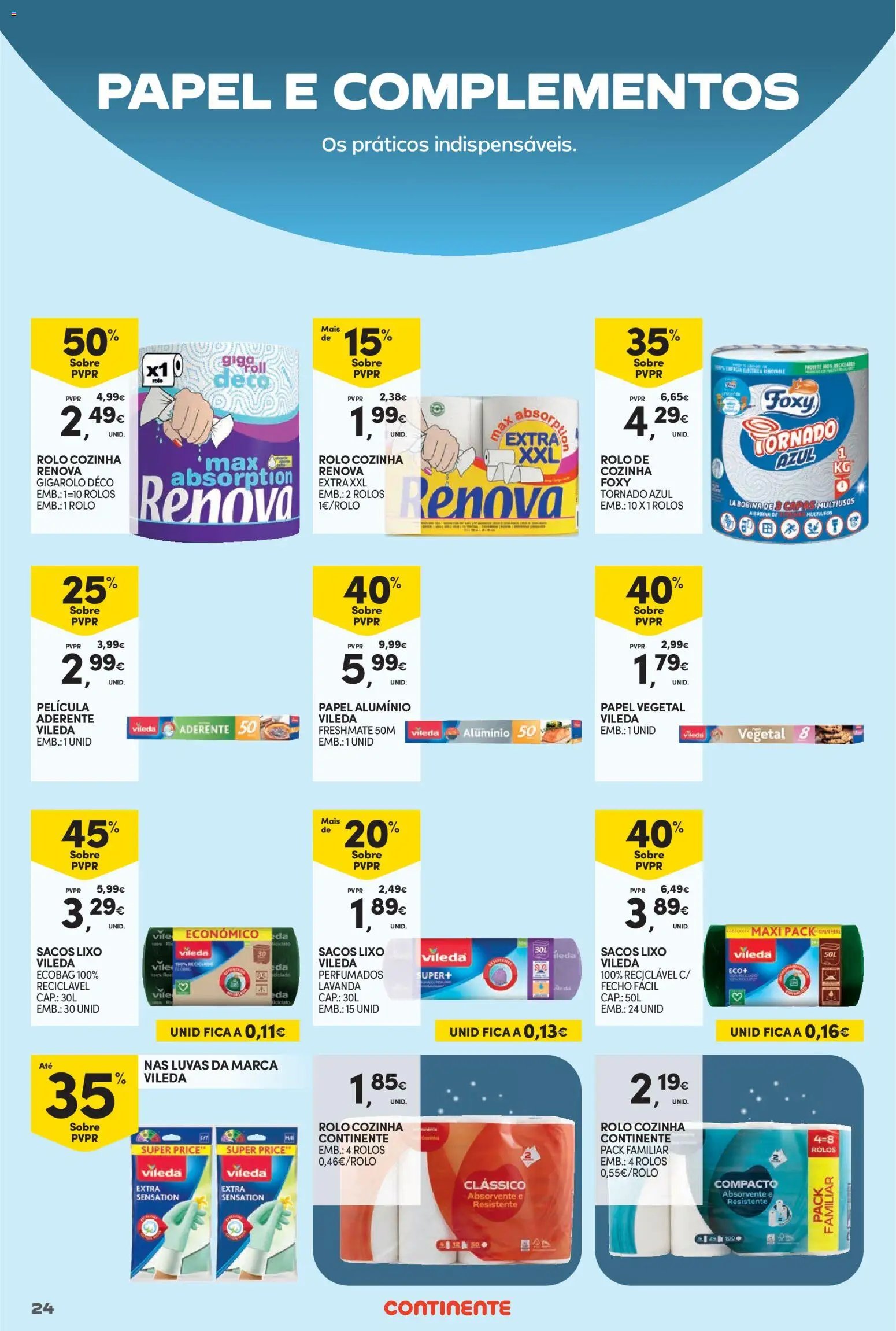 Continente Limpeza do Lar: Preços sempre baixos (2026-05-12 - 2026-05-24) | 24