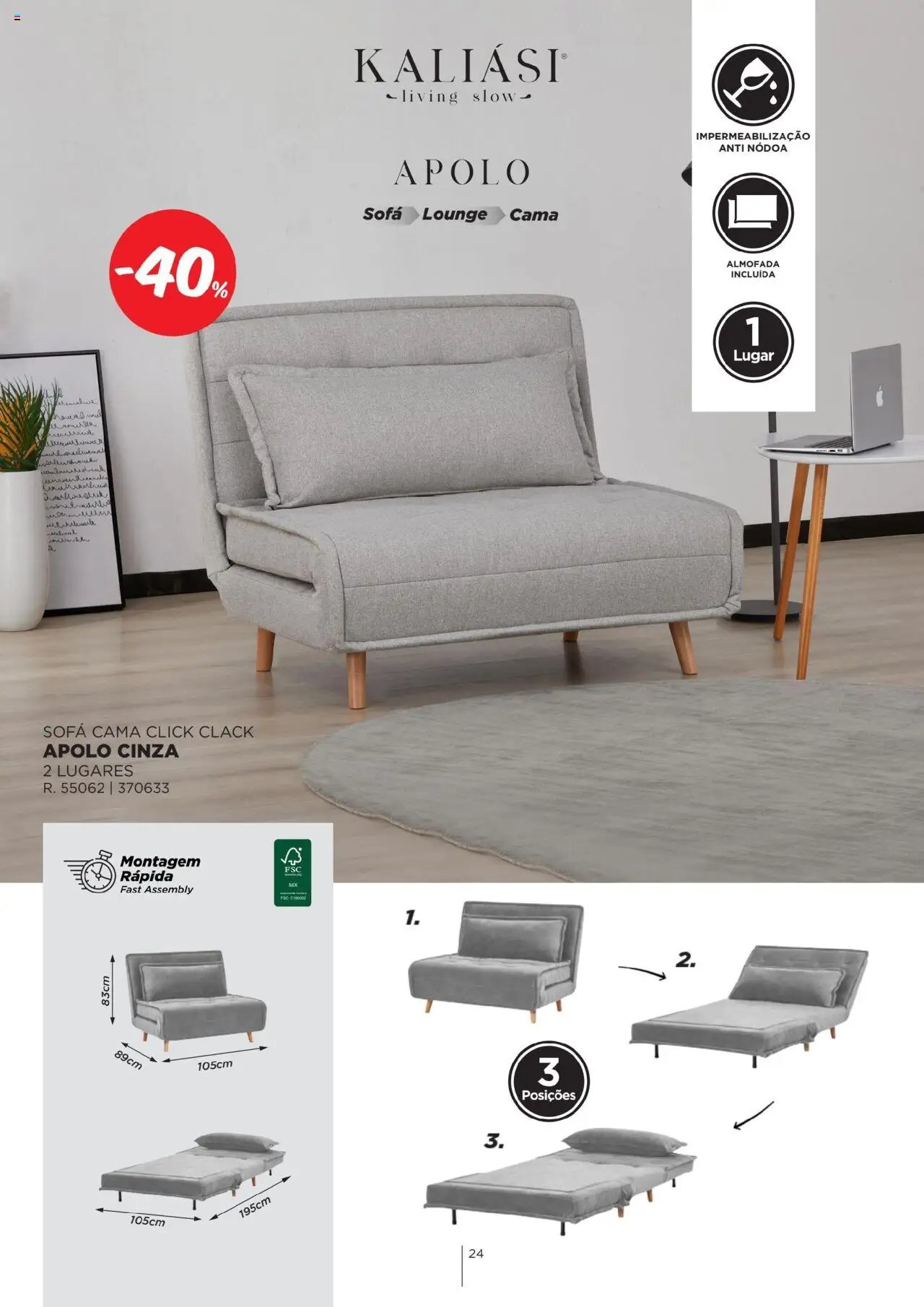 Espaço Casa - Catálogo Kaliási - Sofás Camas (2025-07-21 - 2025-12-31) | 24