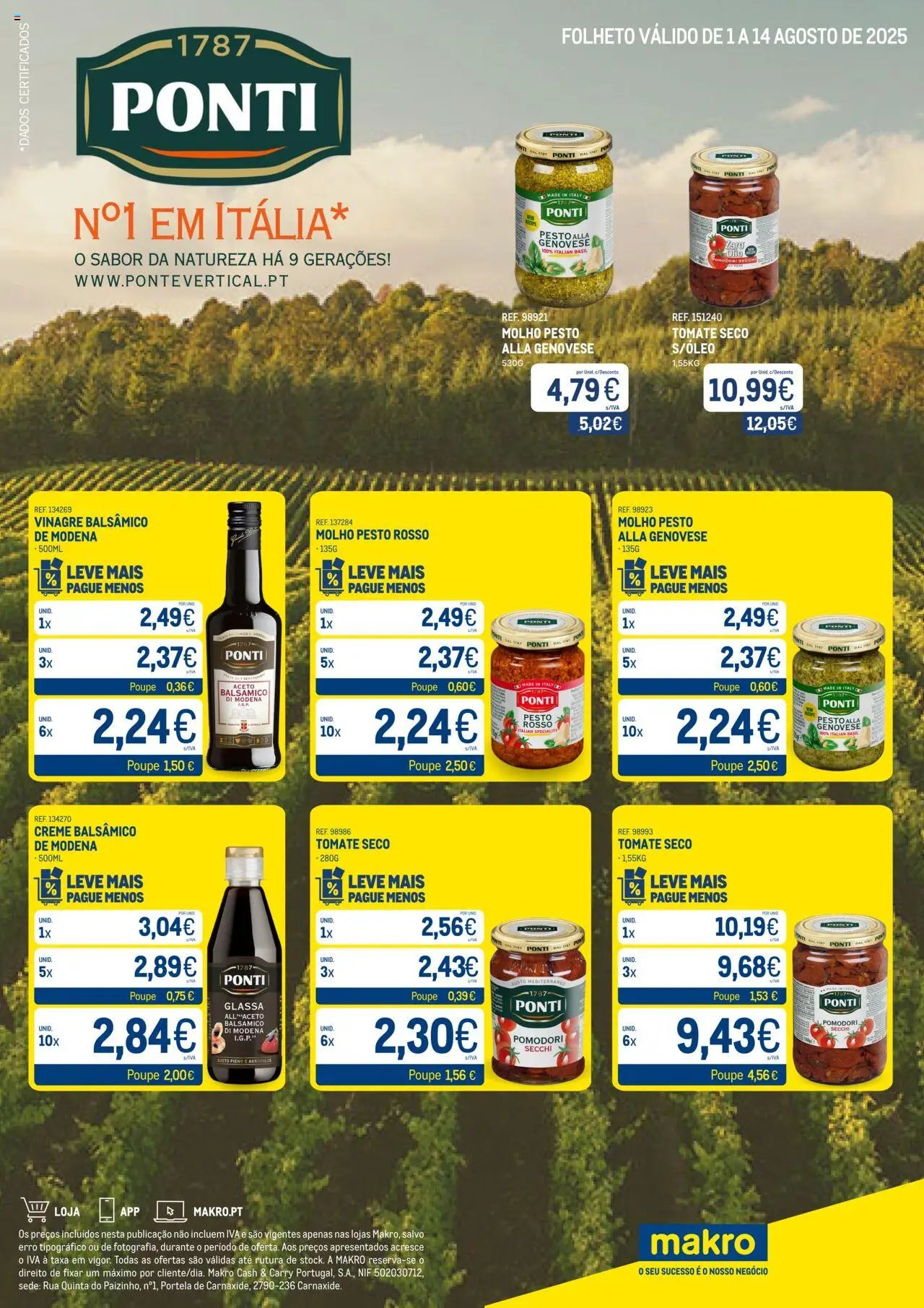 Makro - Monofolha Ponti (2025-08-01 - 2025-08-14) | 1