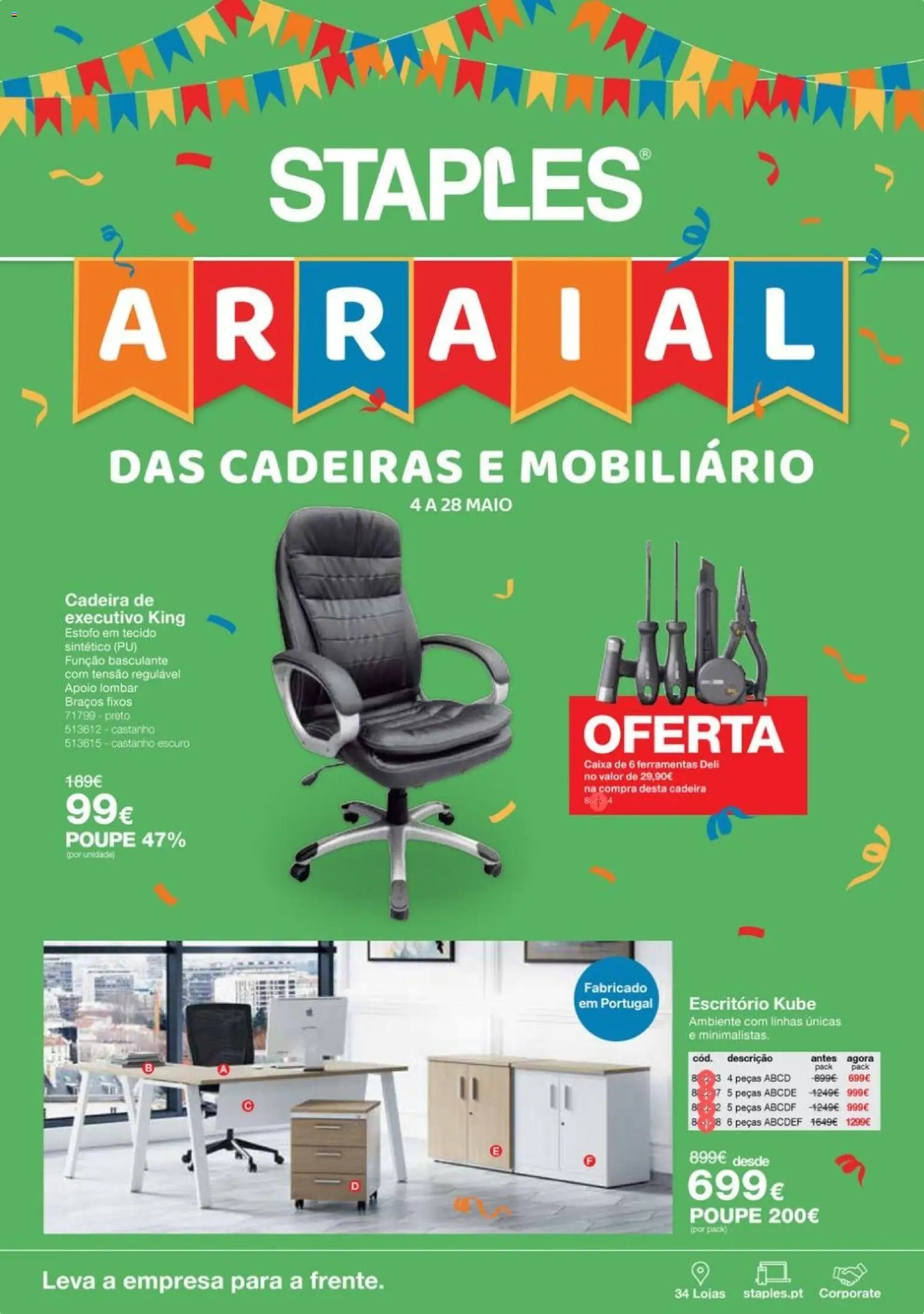 Staples Arraial das Cadeiras e Mobiliário (2026-05-04 - 2026-05-28) | 1