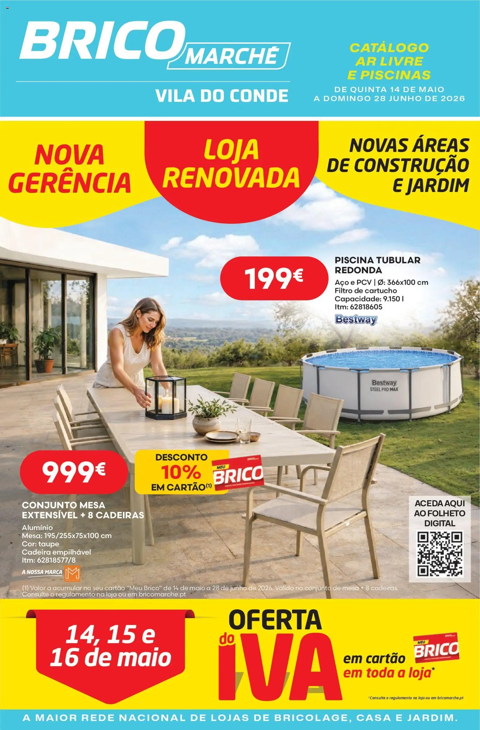 BricoMarché Catálogo Ar Livre e Piscinas - Vila do Conde (2026-05-14 - 2026-05-28) | 1