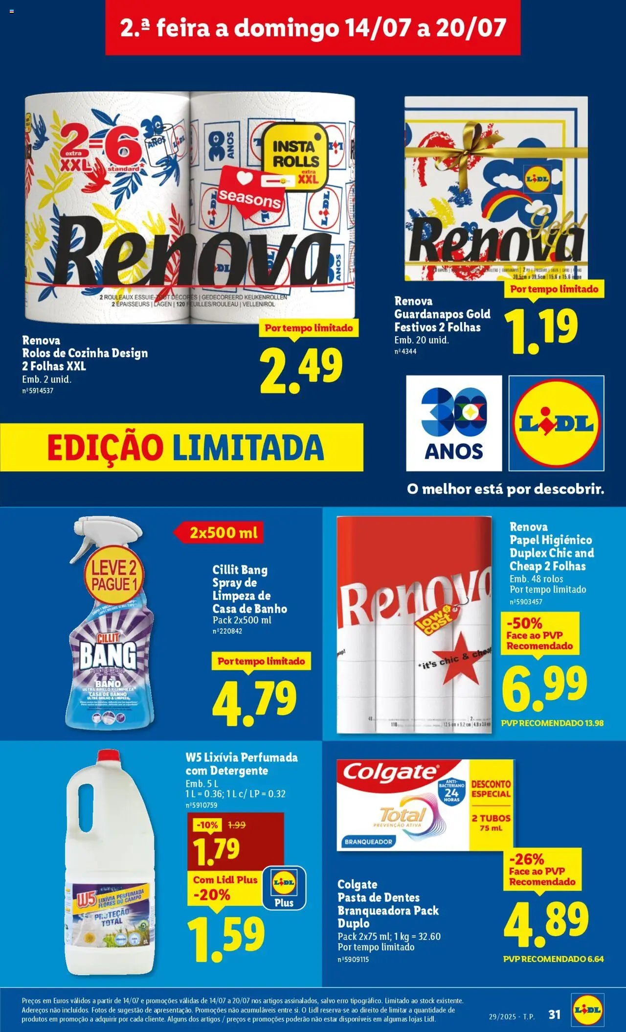 Lidl folheto (2025-07-14 - 2025-07-20)