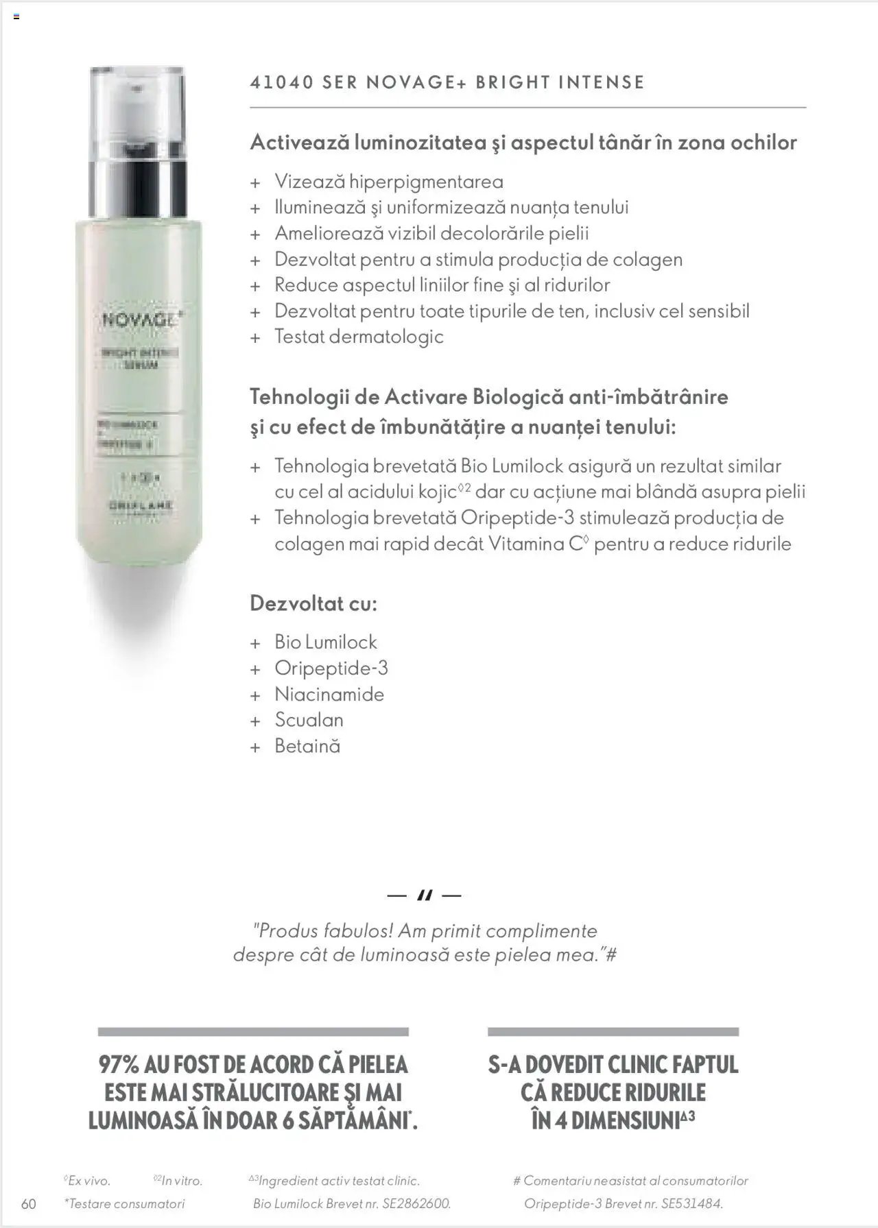 Oriflame catalog - Ghidul NOVAGE+