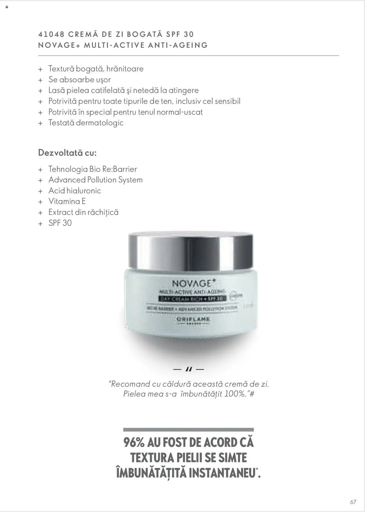 Oriflame catalog - Ghidul NOVAGE+