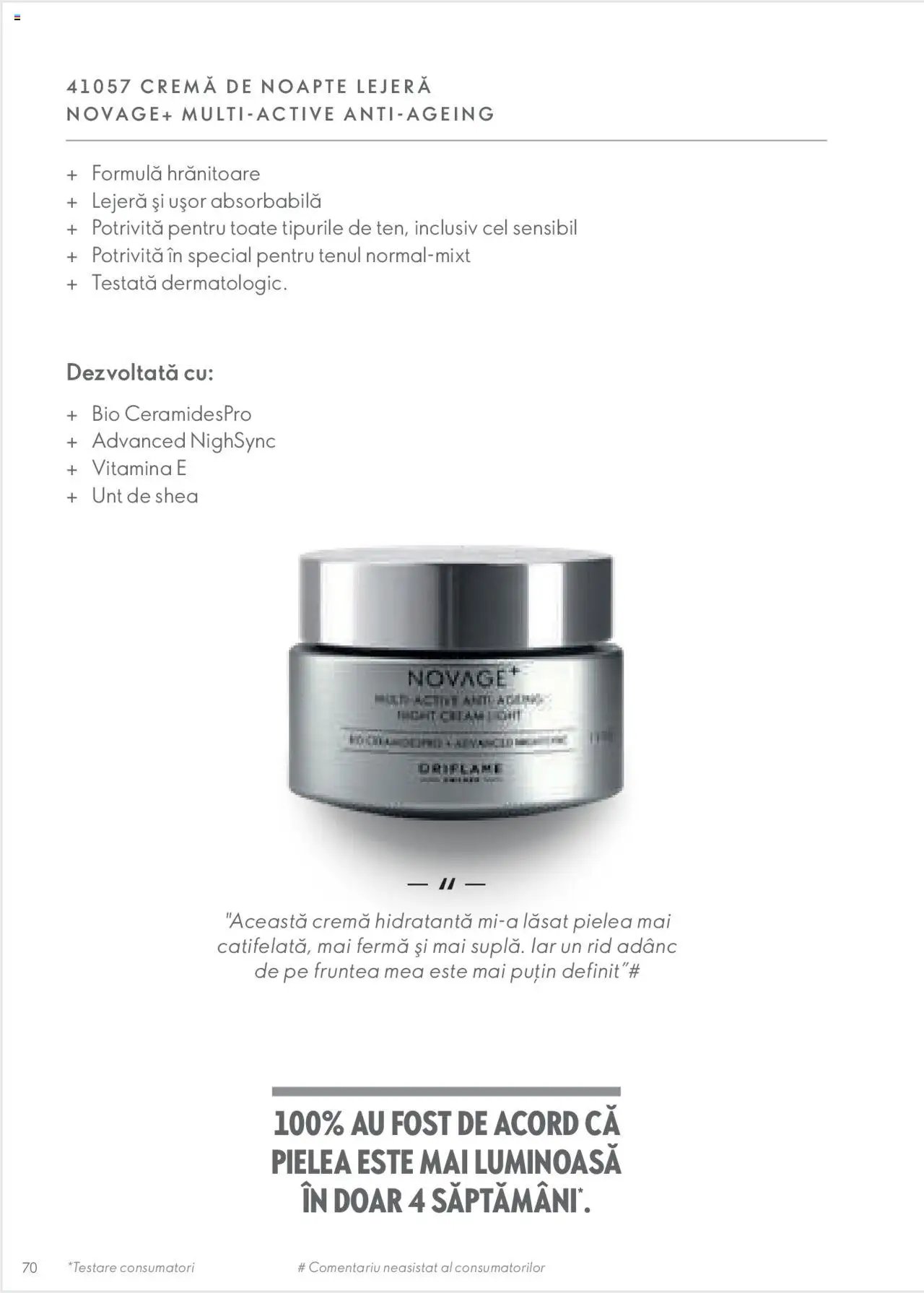 Oriflame catalog - Ghidul NOVAGE+