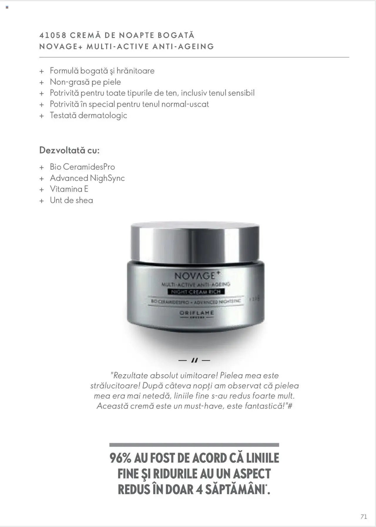 Oriflame catalog - Ghidul NOVAGE+