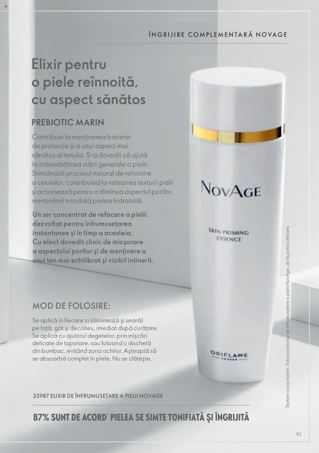 Oriflame catalog - Ghidul NOVAGE+