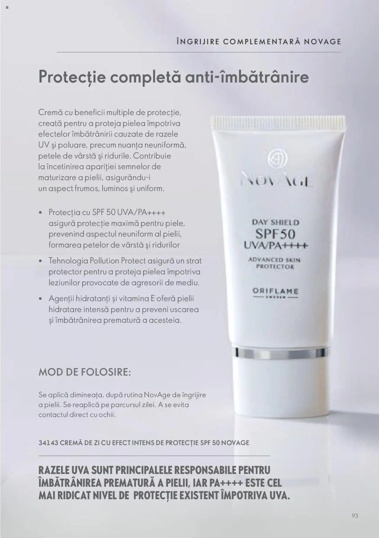 Oriflame catalog - Ghidul NOVAGE+