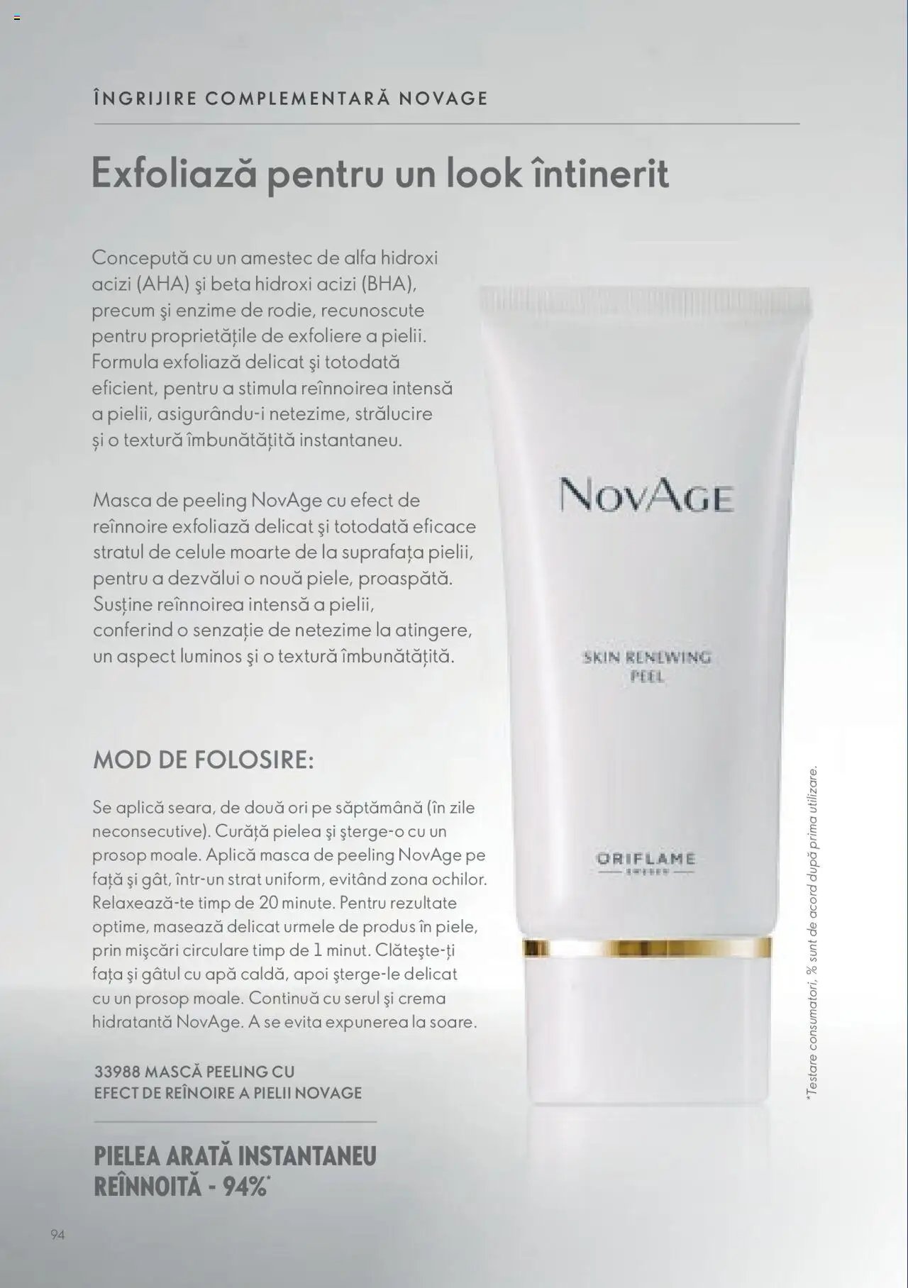 Oriflame catalog - Ghidul NOVAGE+