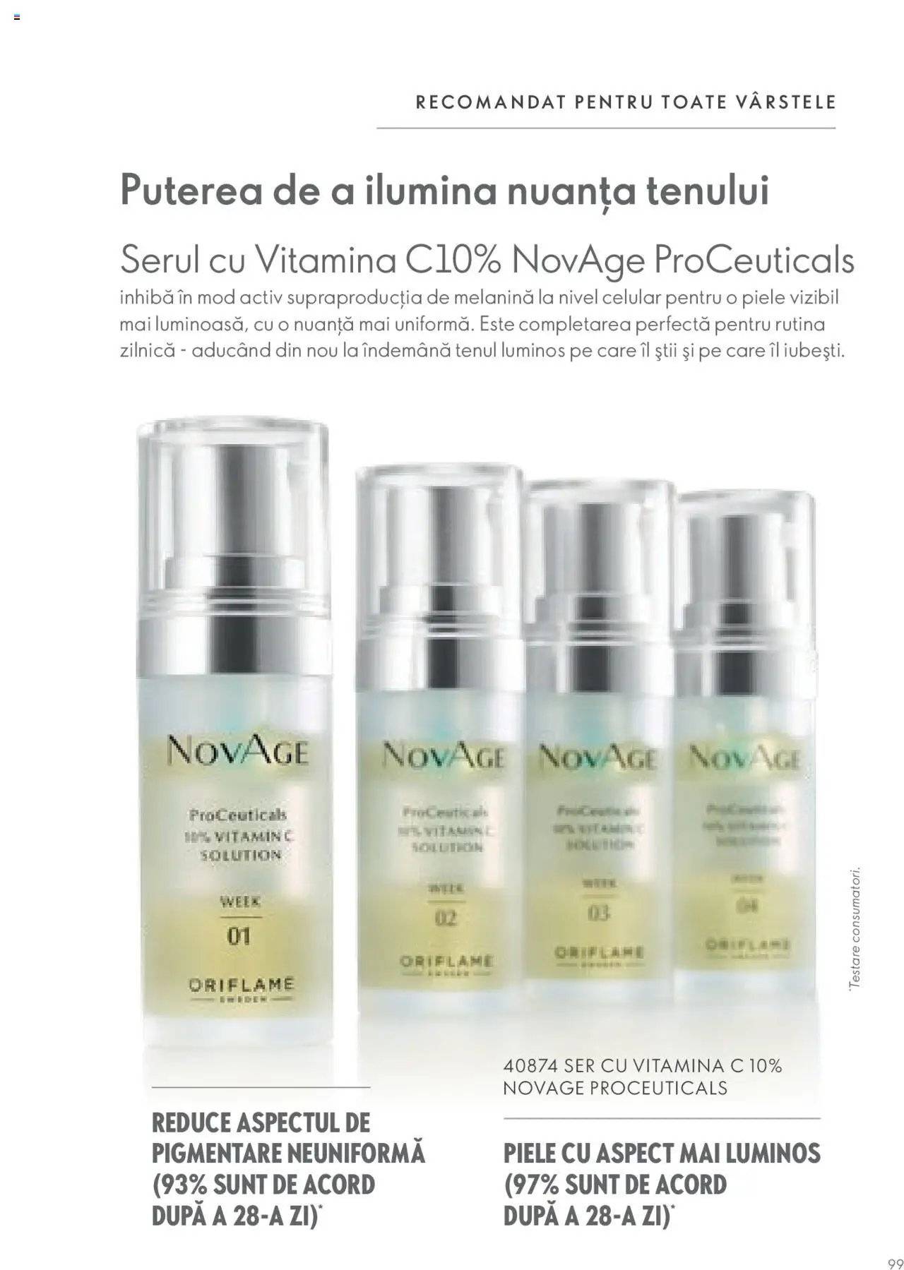 Oriflame catalog - Ghidul NOVAGE+