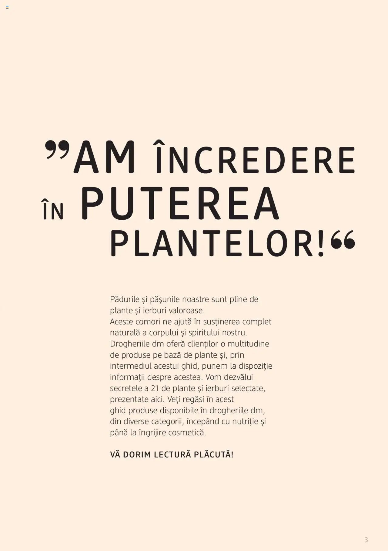 DM drogeriemarkt catalog - Broșura despre plante și ierburi