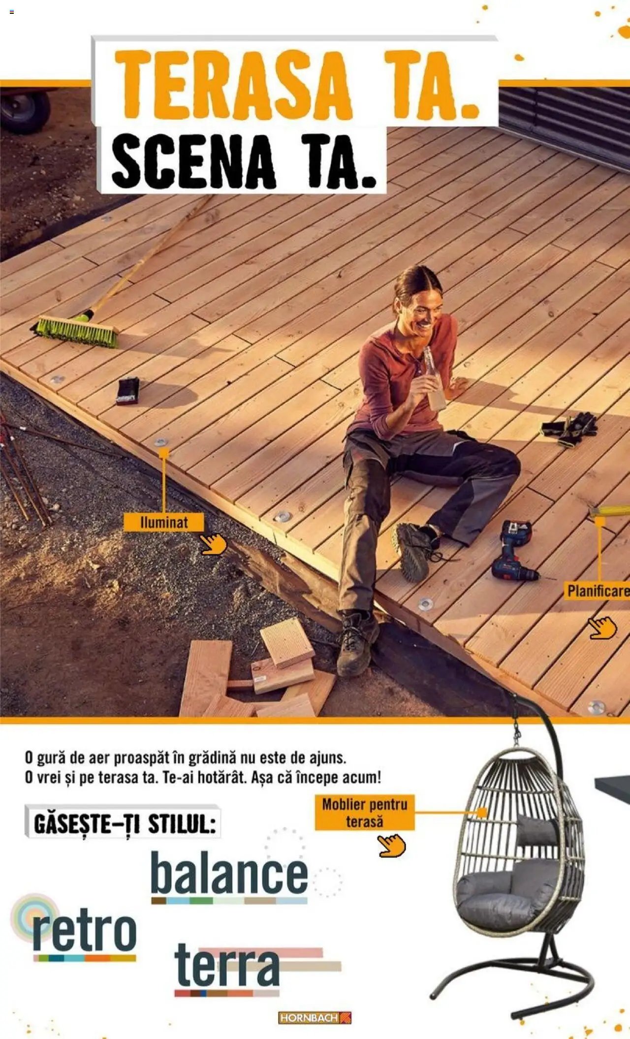 Hornbach catalog - Terasă
