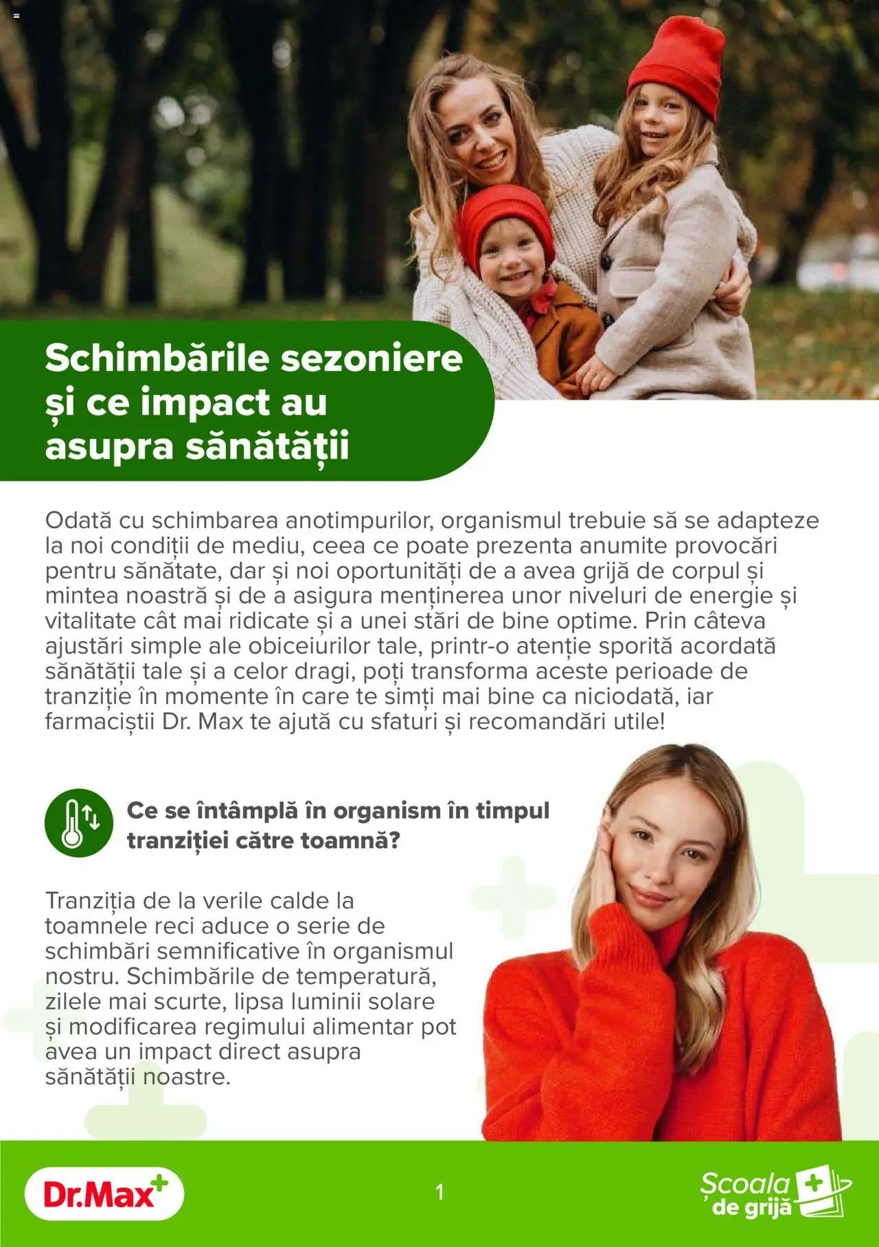 Dr.Max catalog - Ghidul de toamna