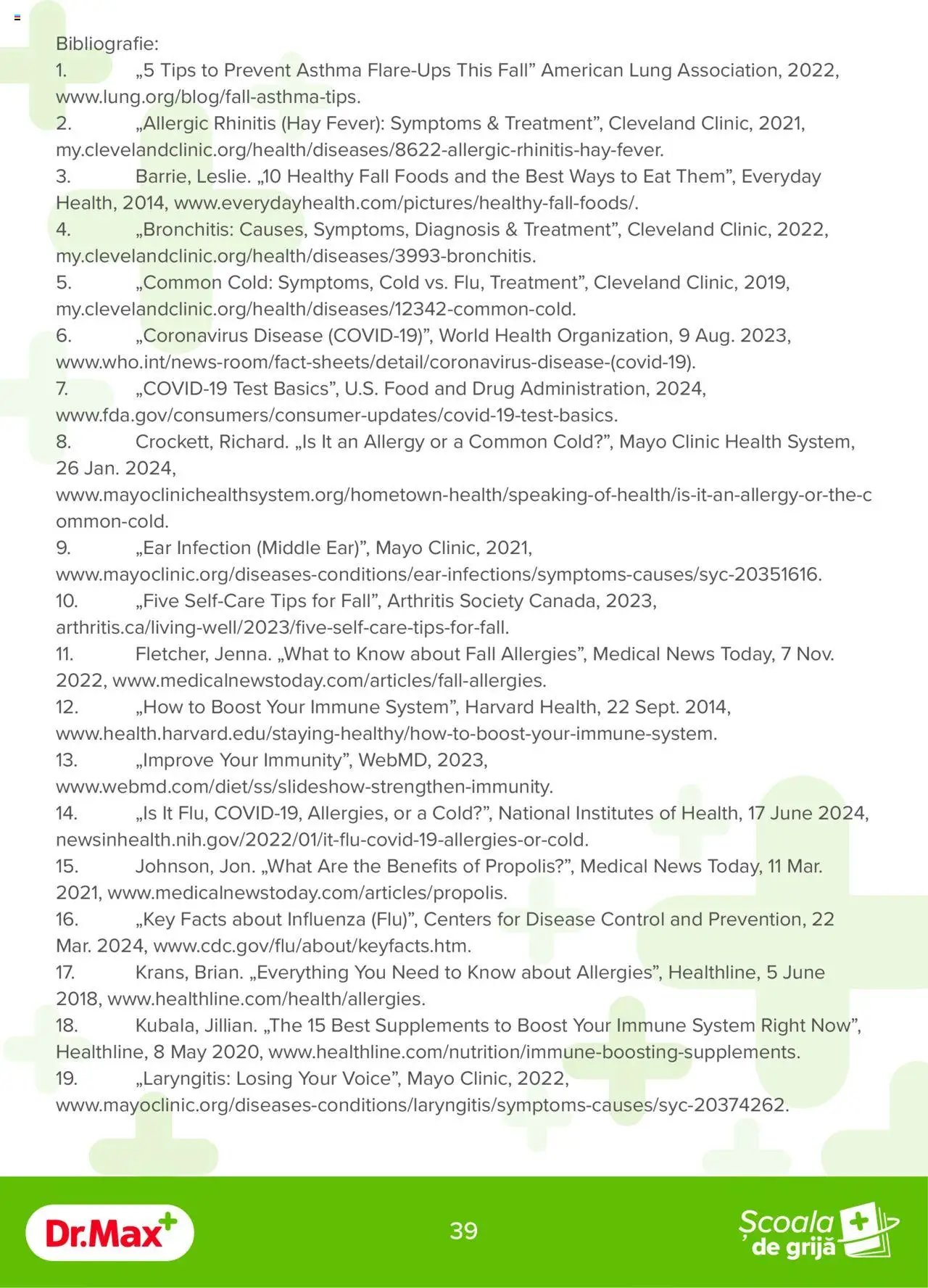 Dr.Max catalog - Ghidul de toamna