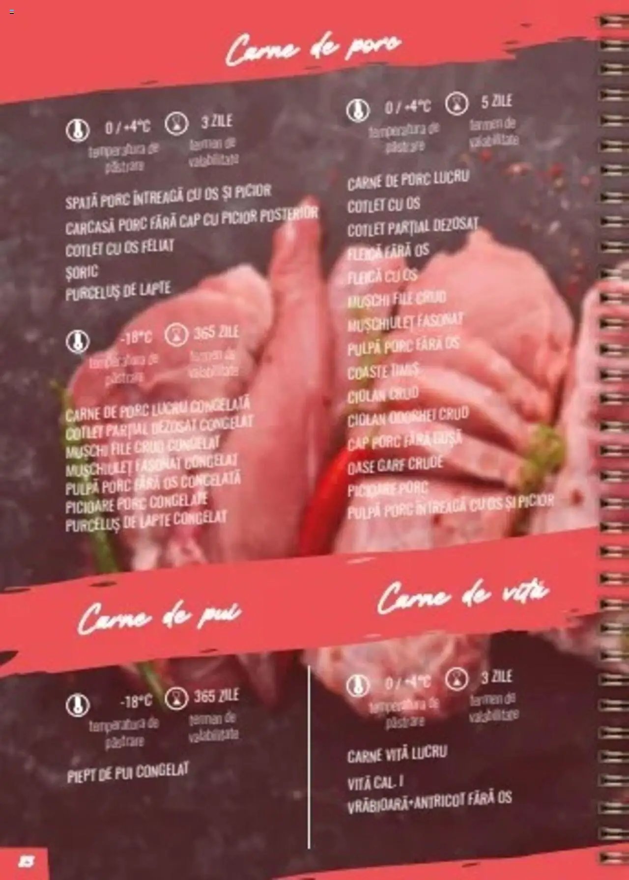 Sergiana catalog - Cărnuri proaspete