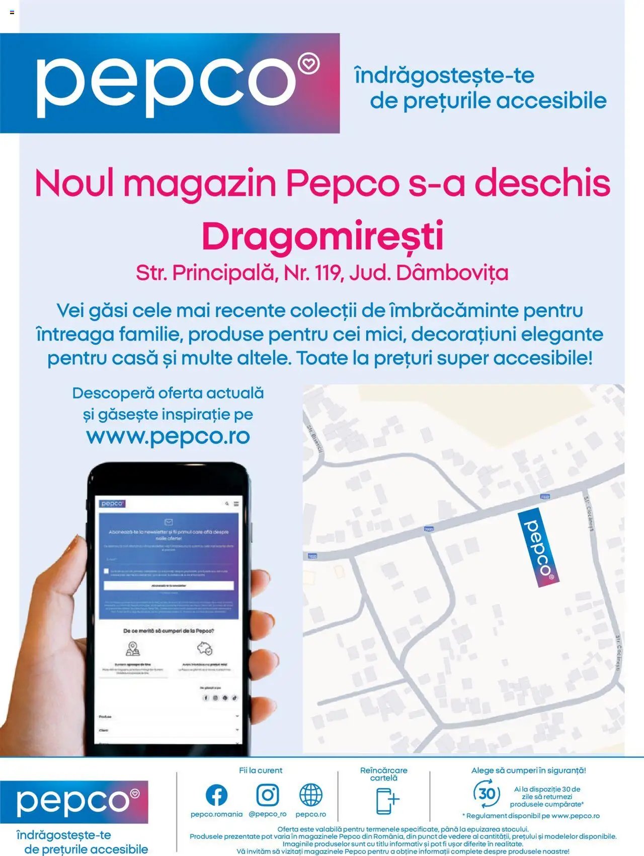 Pepco catalog - Deschidere magazin Dragomirești