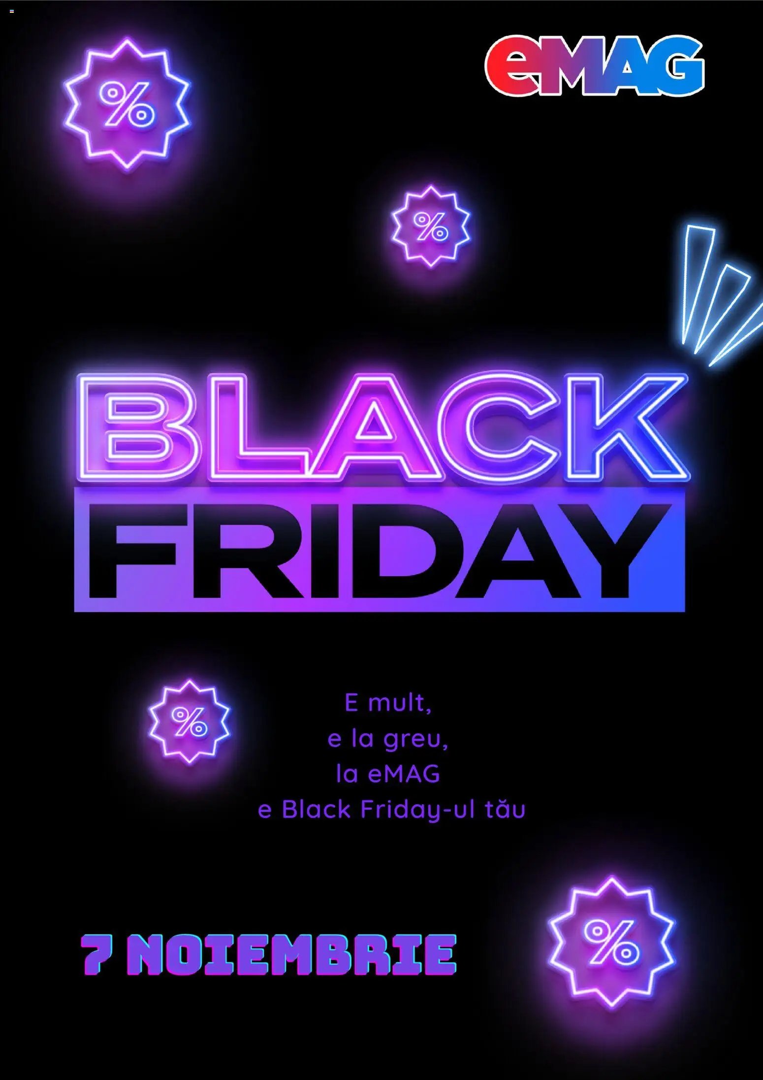 Emag Black Friday notificarea