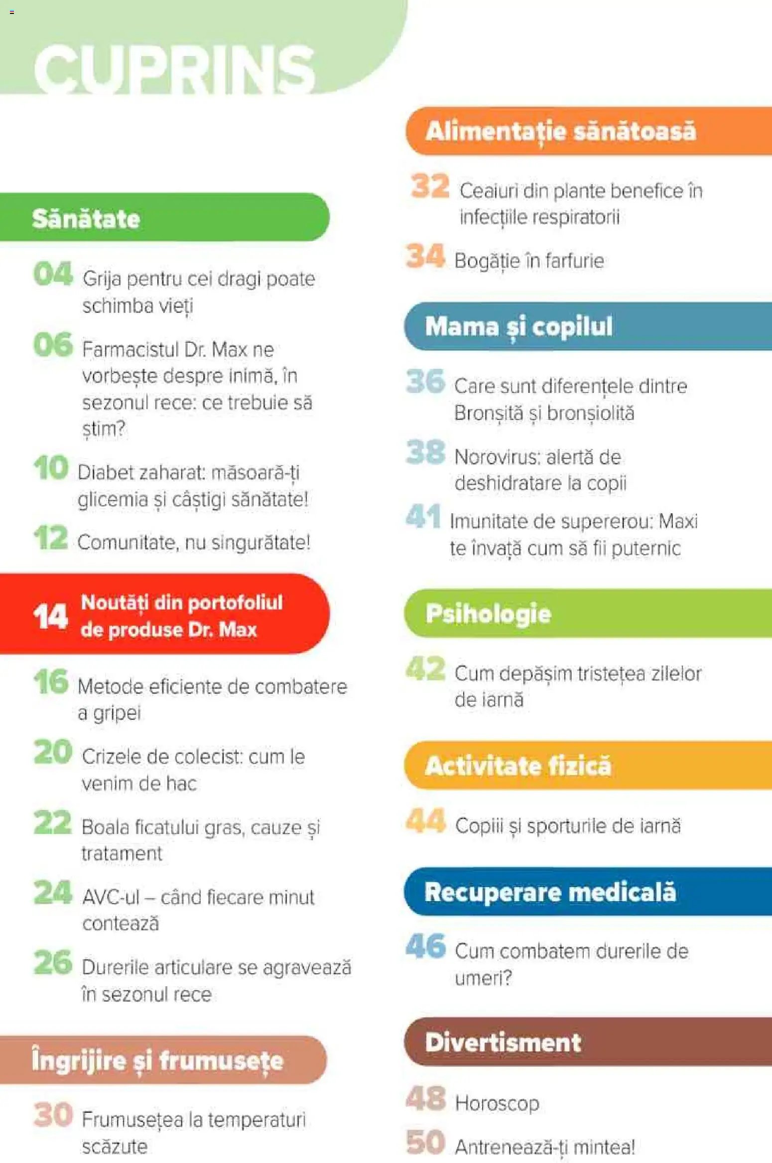 Dr.Max catalog - sănătate