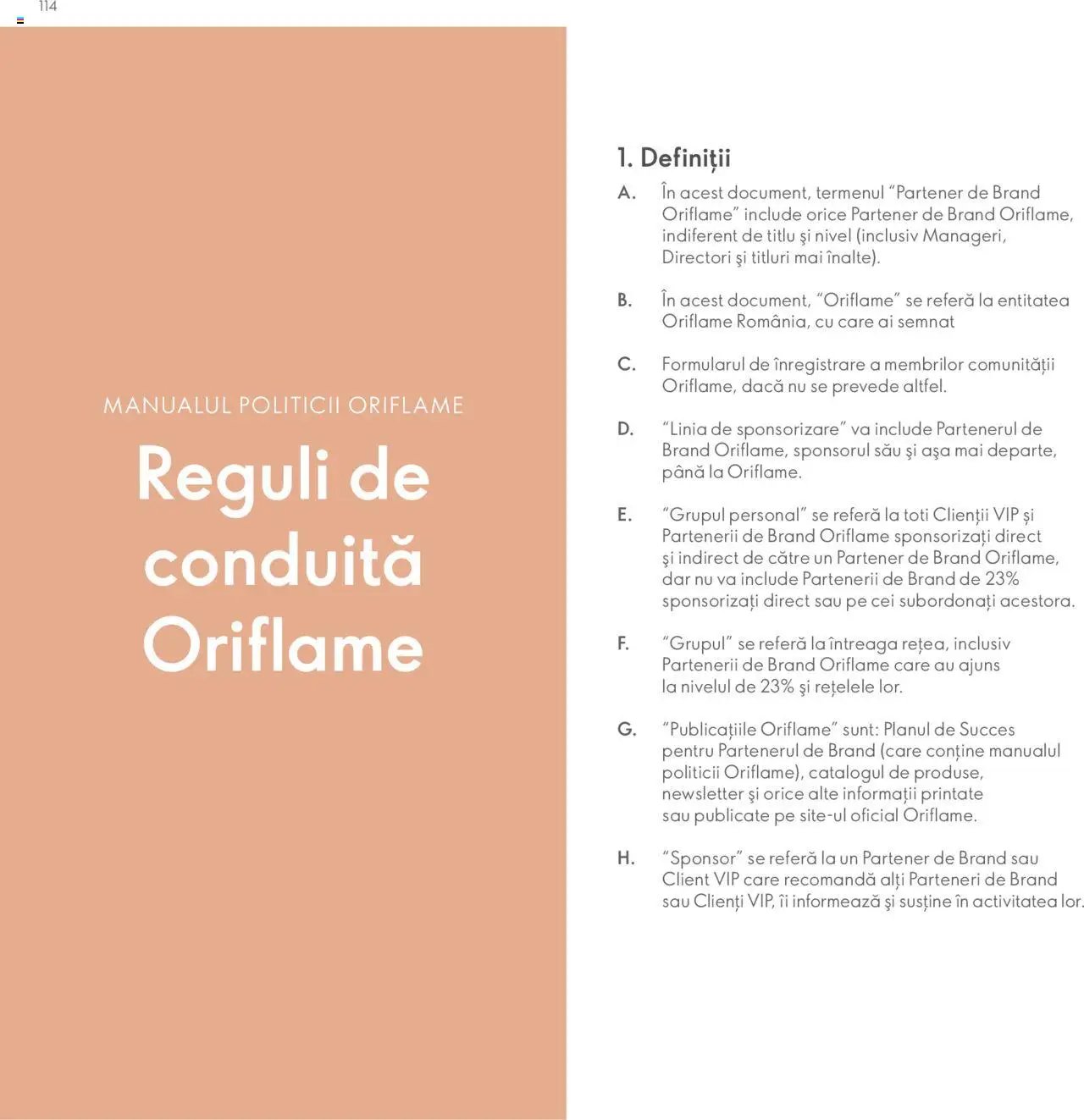 Oriflame catalog - Planul de Succes pentru Partenerul de Brand