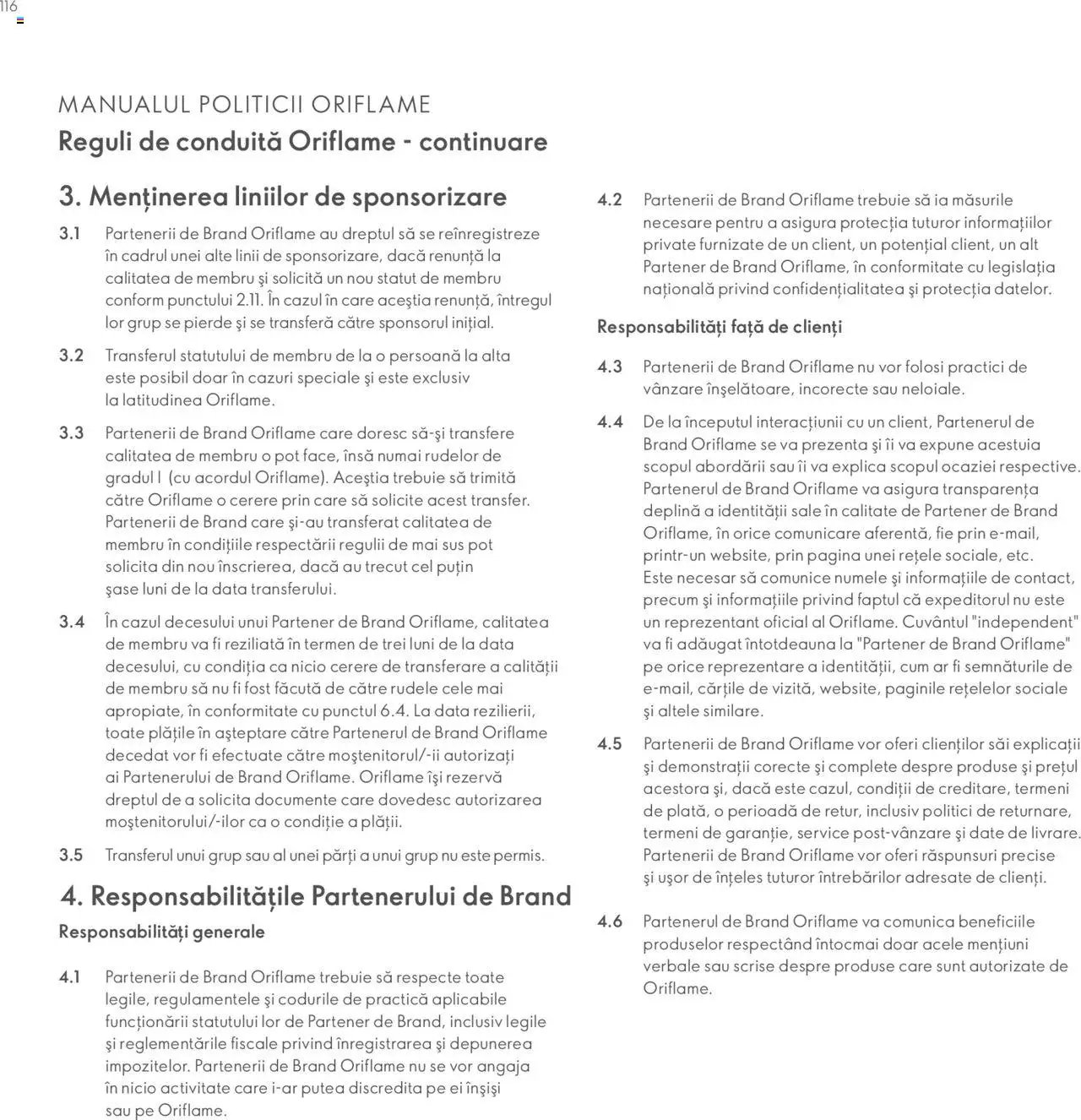 Oriflame catalog - Planul de Succes pentru Partenerul de Brand