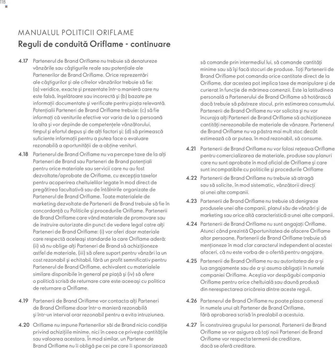 Oriflame catalog - Planul de Succes pentru Partenerul de Brand